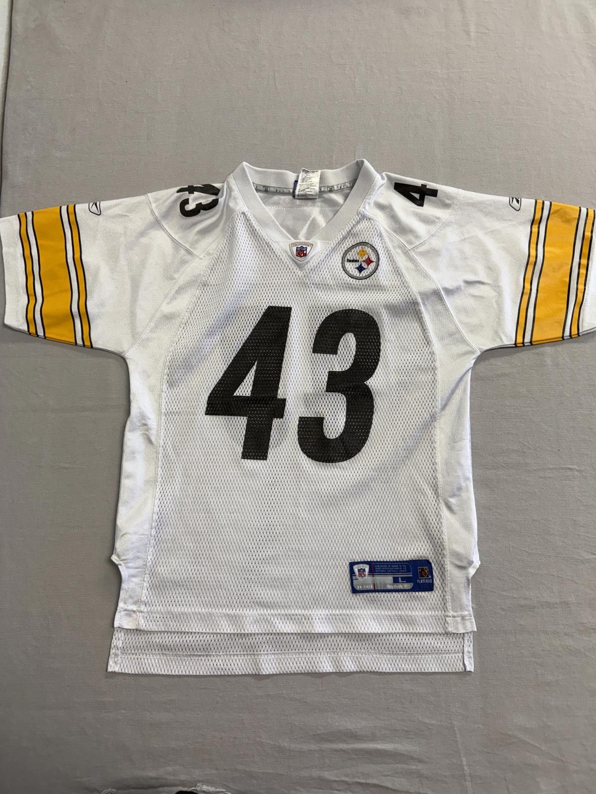NFL Troy Polamalu Foot Jersey Pittspurgh Steelers 43 Jersey Kids Size US L / EU 52-54 / 3 - 1 Thumbnail