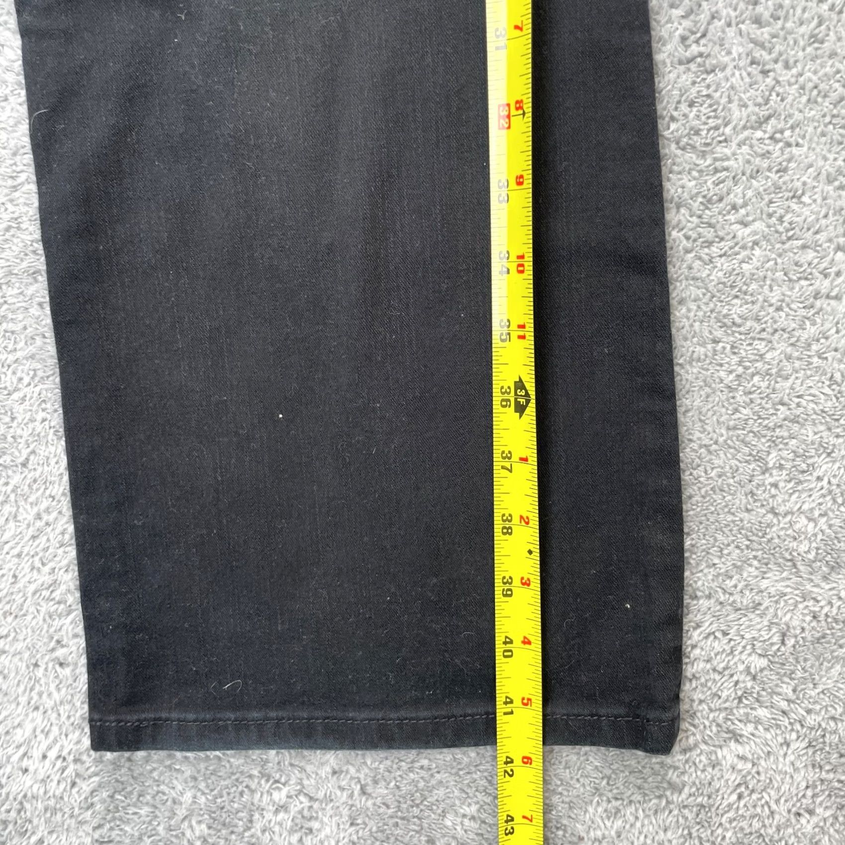 Vintage Levi’s Signature Jeans Women’s 14M Black Bootcut Denim Cotton Spandex 5-Pocket Regular Inseam 31” Blue? Size 36" / US 14 / IT 50 - 6 Thumbnail
