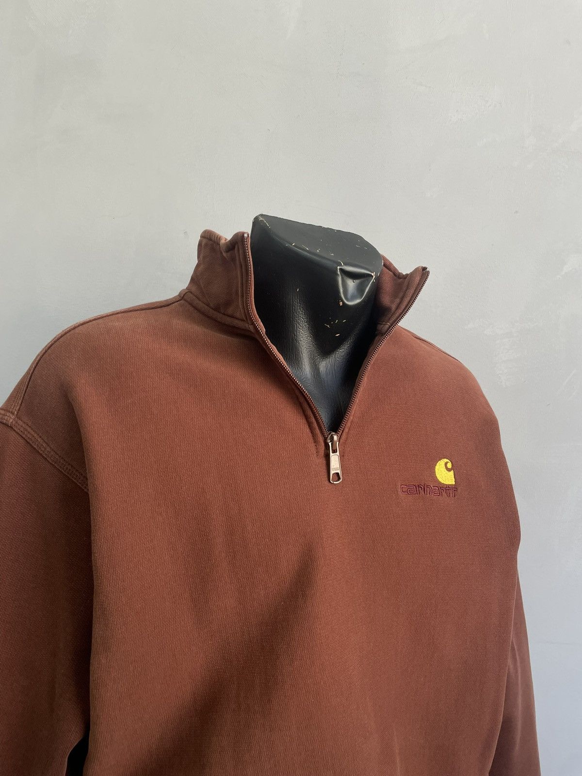 Carhartt Carhartt sun faded 1/3 zip hoodie sweatshirt y2k Size US M / EU 48-50 / 2 - 2 Thumbnail