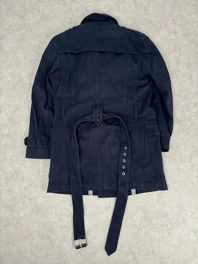 Dolce & Gabbana 2000s Dolce & Gabbana Navy Double-Breasted Cargo Trench Jacket Size US L / EU 52-54 / 3 - 10 Thumbnail
