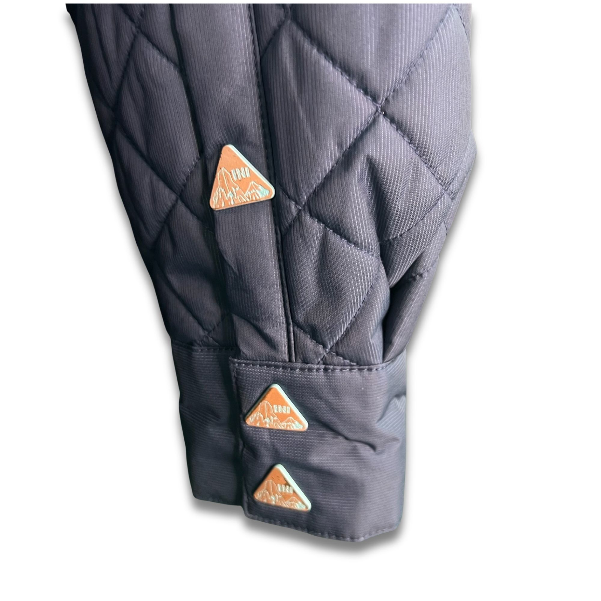 Other Ini Cooperative Blue & Grey Quilted Jacket With Hood & Snap Size US S / EU 44-46 / 1 - 13 Thumbnail