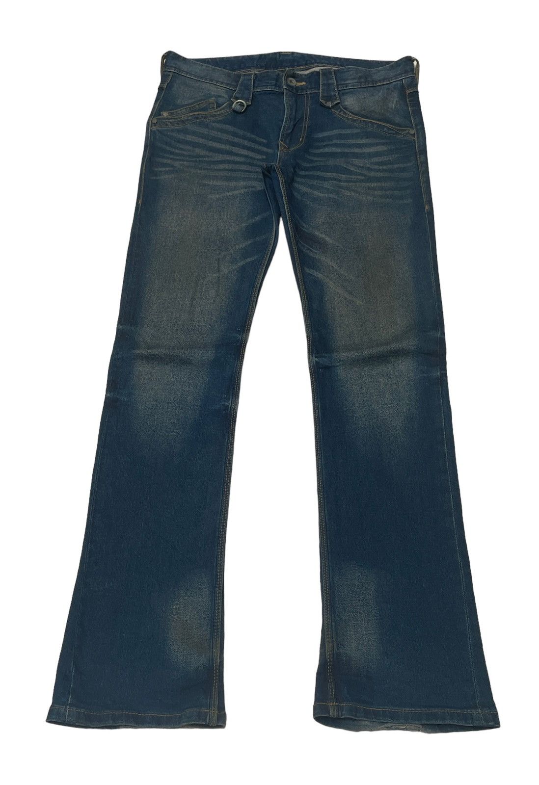 image of Avant Garde x Hideaways Vintage Hideaways Flared Jeans 1990S in Denim (Size 32)