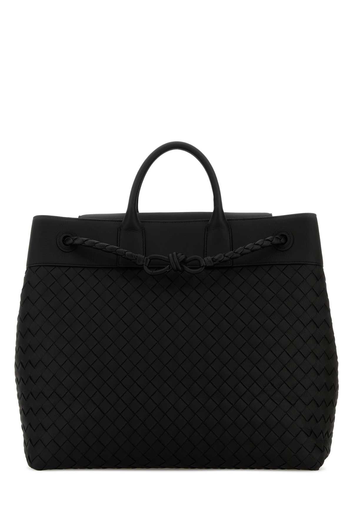 Bottega Veneta Black Leather Andiamo Voyager Travel Bag Size ONE SIZE - 1 Thumbnail