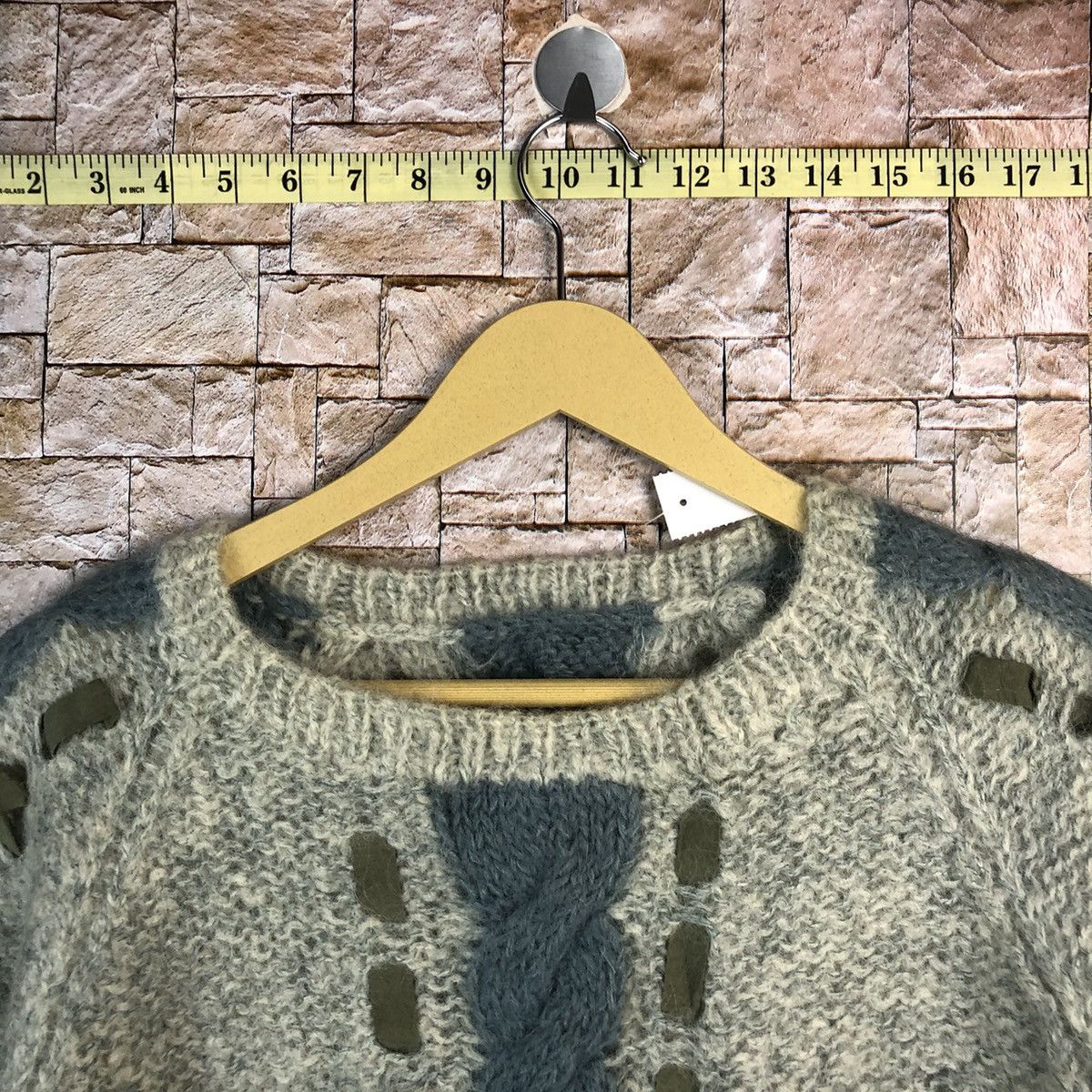 Vintage Japan vintage Grey Mohair Knitwear #A509 Size XS / US 0-2 / IT 36-38 - 4 Thumbnail