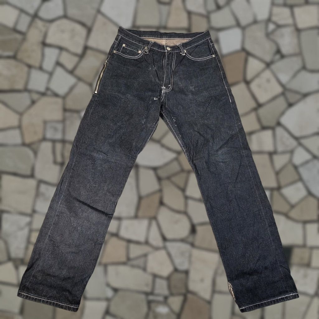 Fragment Design Levis Jeans Mens 30x32 Denim Straight Indigo Blue Zip Fly Five-Pocket Regular Inseam 32 Size US 30 / EU 46 - 1 Thumbnail
