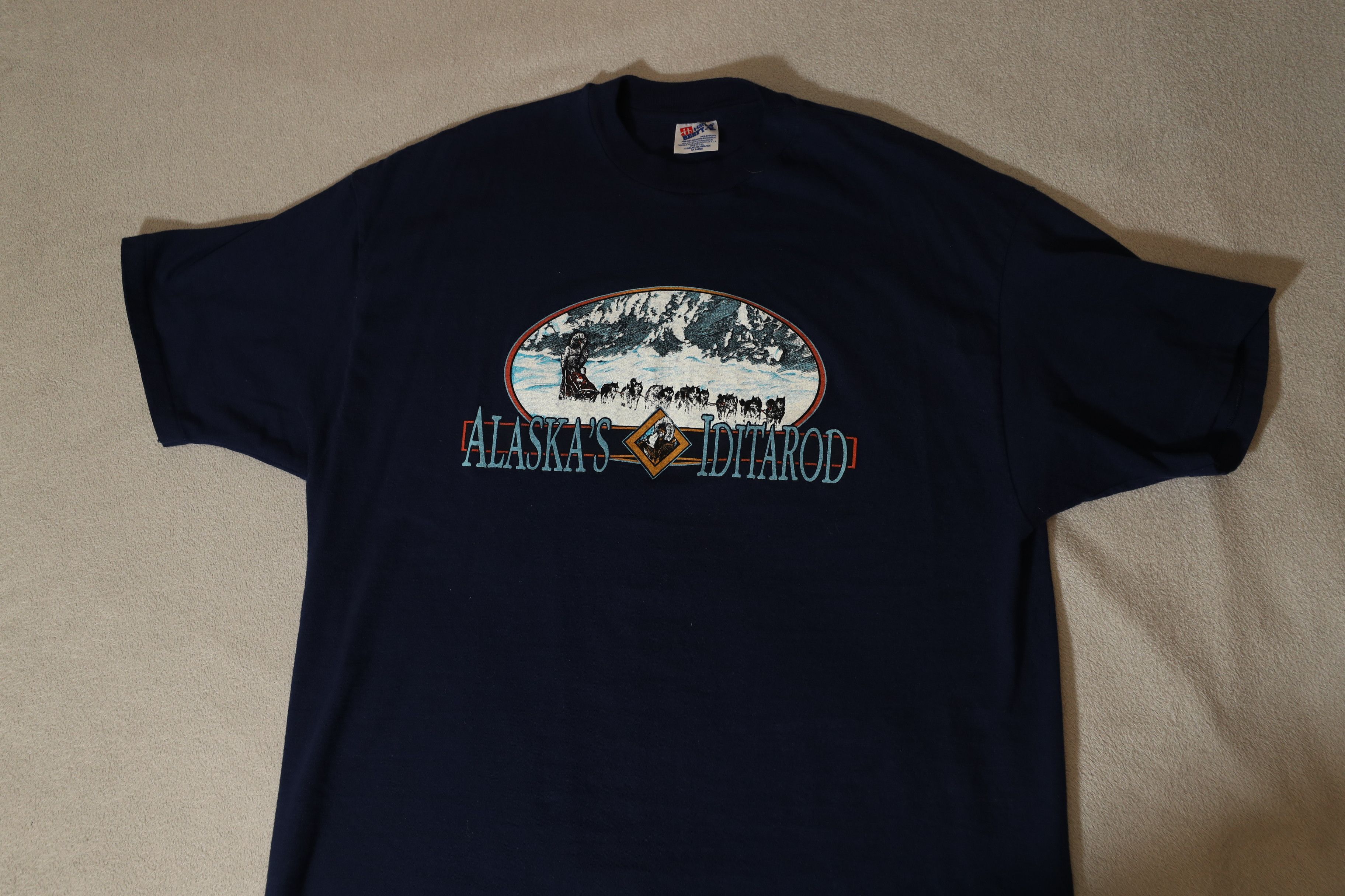 Hanes × Vintage Hanes Beefy Alaska Iditarod Single Stitch Vintage Tee (XXL) Size US XXL / EU 58 / 5 - 4 Thumbnail