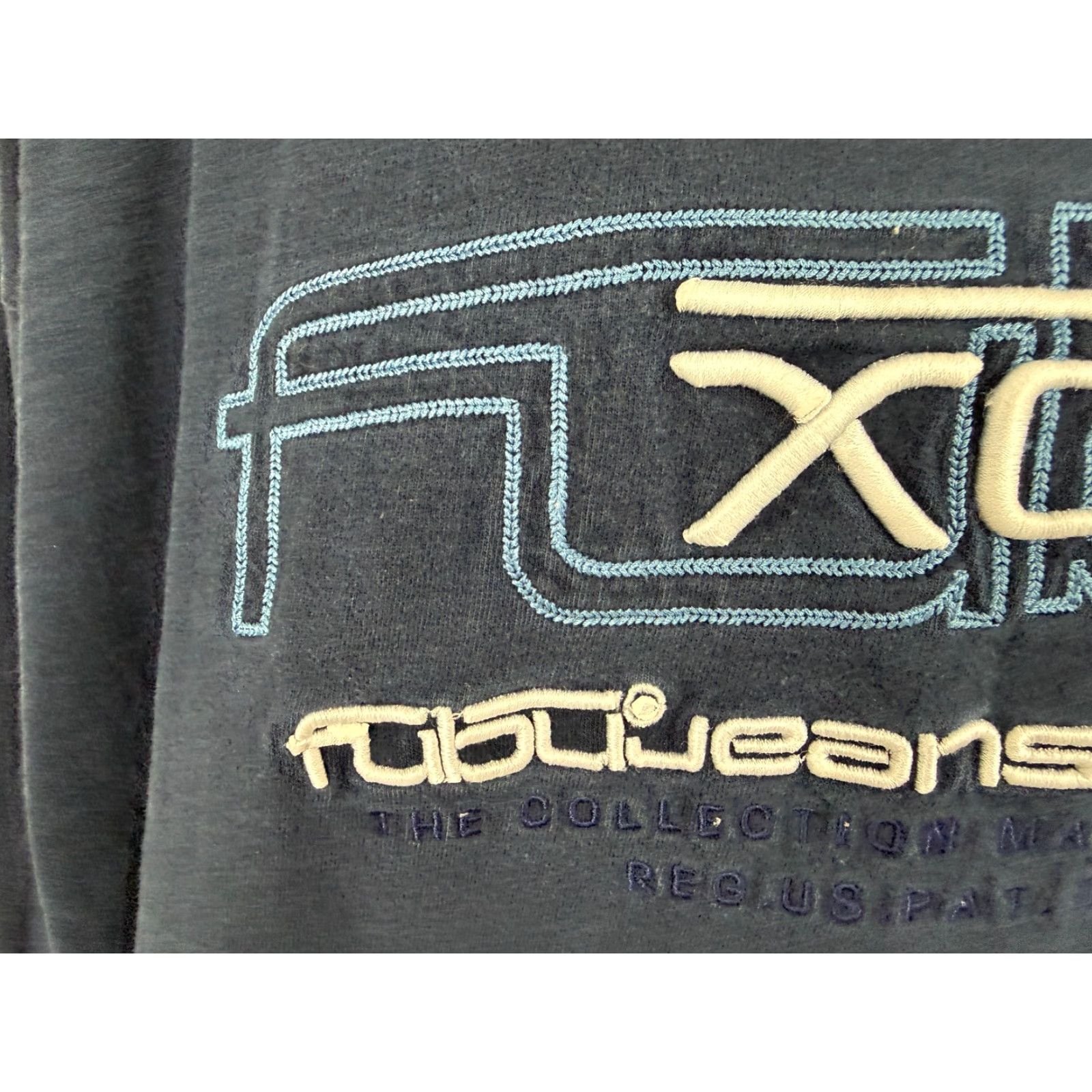 Fubu FUBU Shirt Men 3XL Vintage Navy Embroidered Long Sleeve Cotton Y2K 90s Hip Hop XL? Size US XXL / EU 58 / 5 - 5 Thumbnail