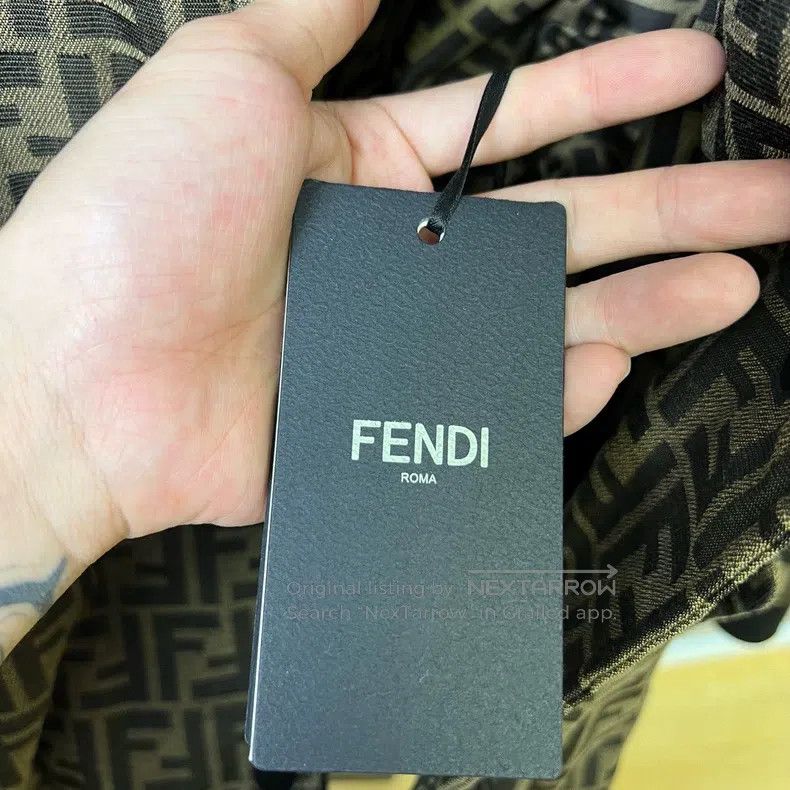 Fendi Fendi Logo Short Cotton Jacket Size XS / US 0-2 / IT 36-38 - 4 Thumbnail