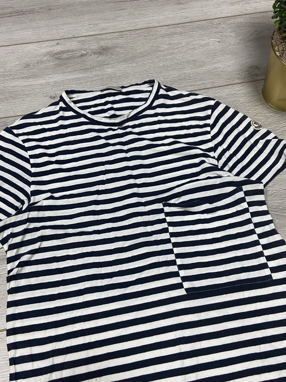 Moncler Moncler maglia stripped pocket tee shirt Size US S / EU 44-46 / 1 - 3 Thumbnail
