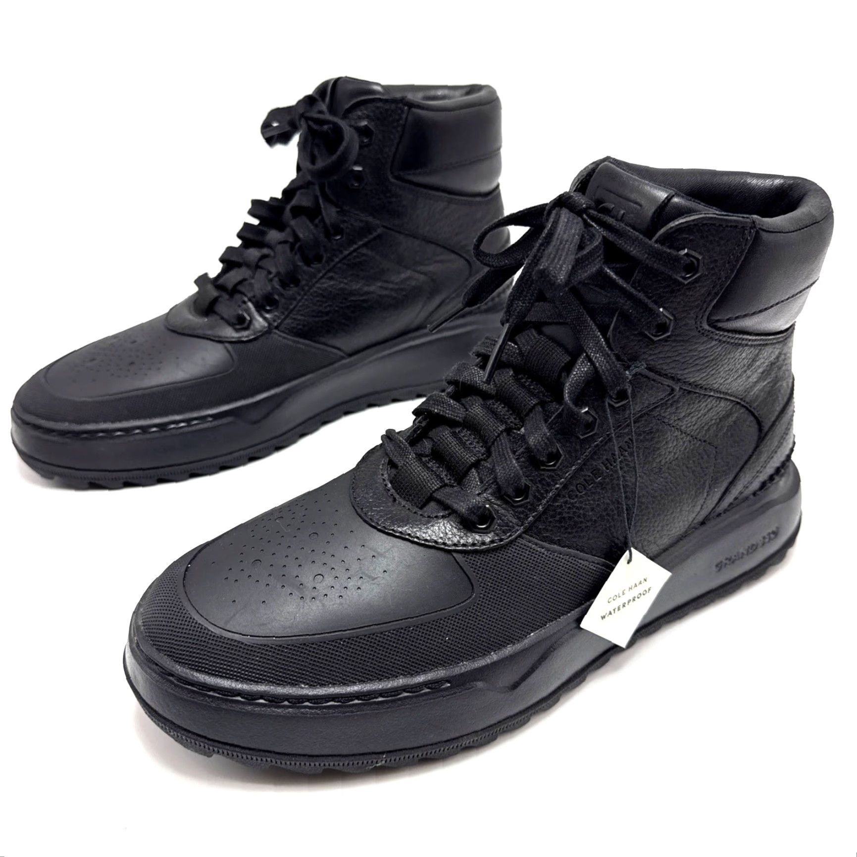 Cole Haan VINTAGE Cole Haan GrandPrø Crossover Sneakerboot Style C37387 Mens 7.5 M Black Leather Ankle Boots Mens Size US 8 / EU 41 - 2 Thumbnail