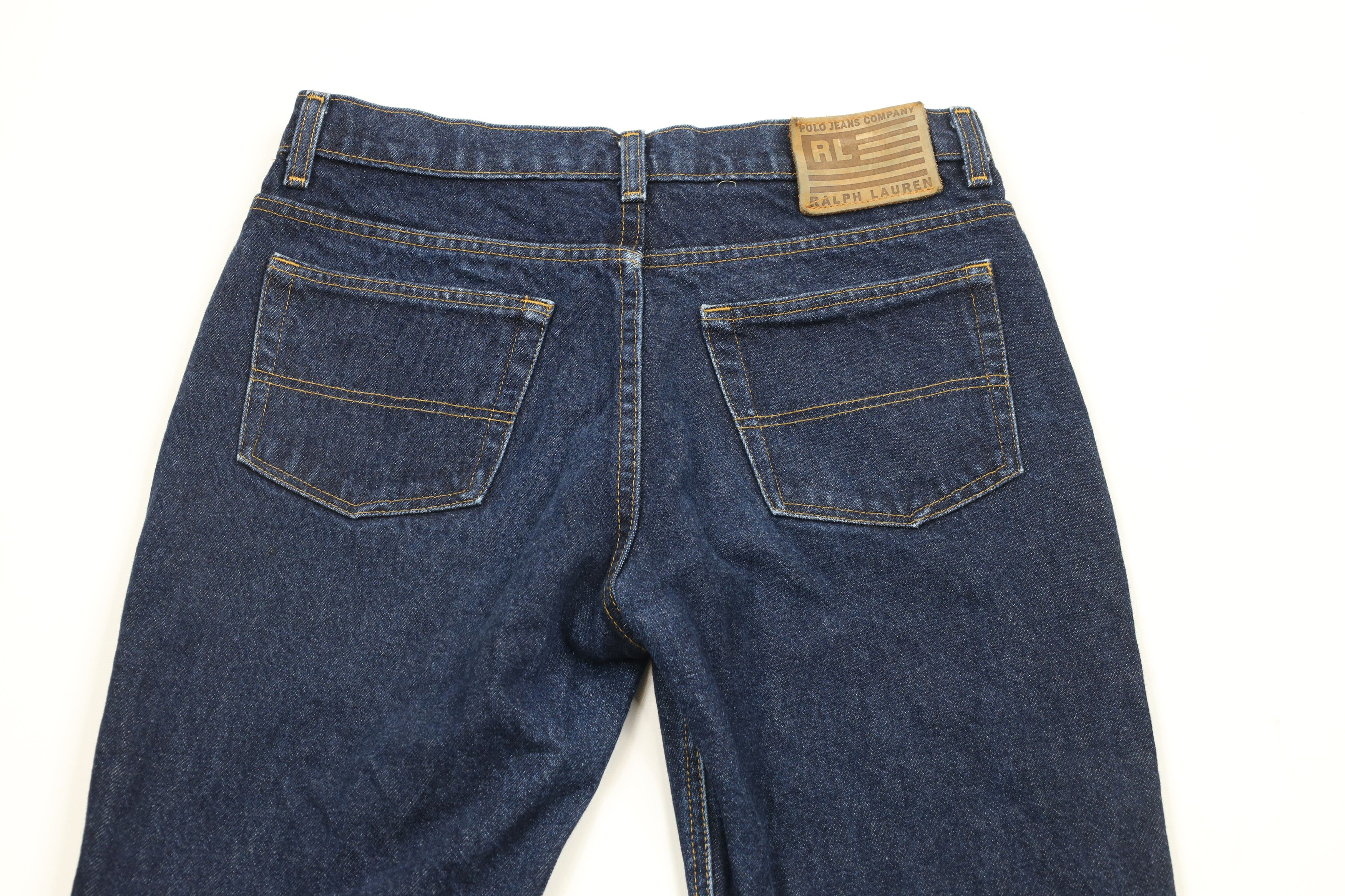Ralph Lauren × Vintage Vintage 90s Ralph Lauren Bootcut Denim Jeans Indigo Blue Size 28" / US 6 / IT 42 - 9 Thumbnail