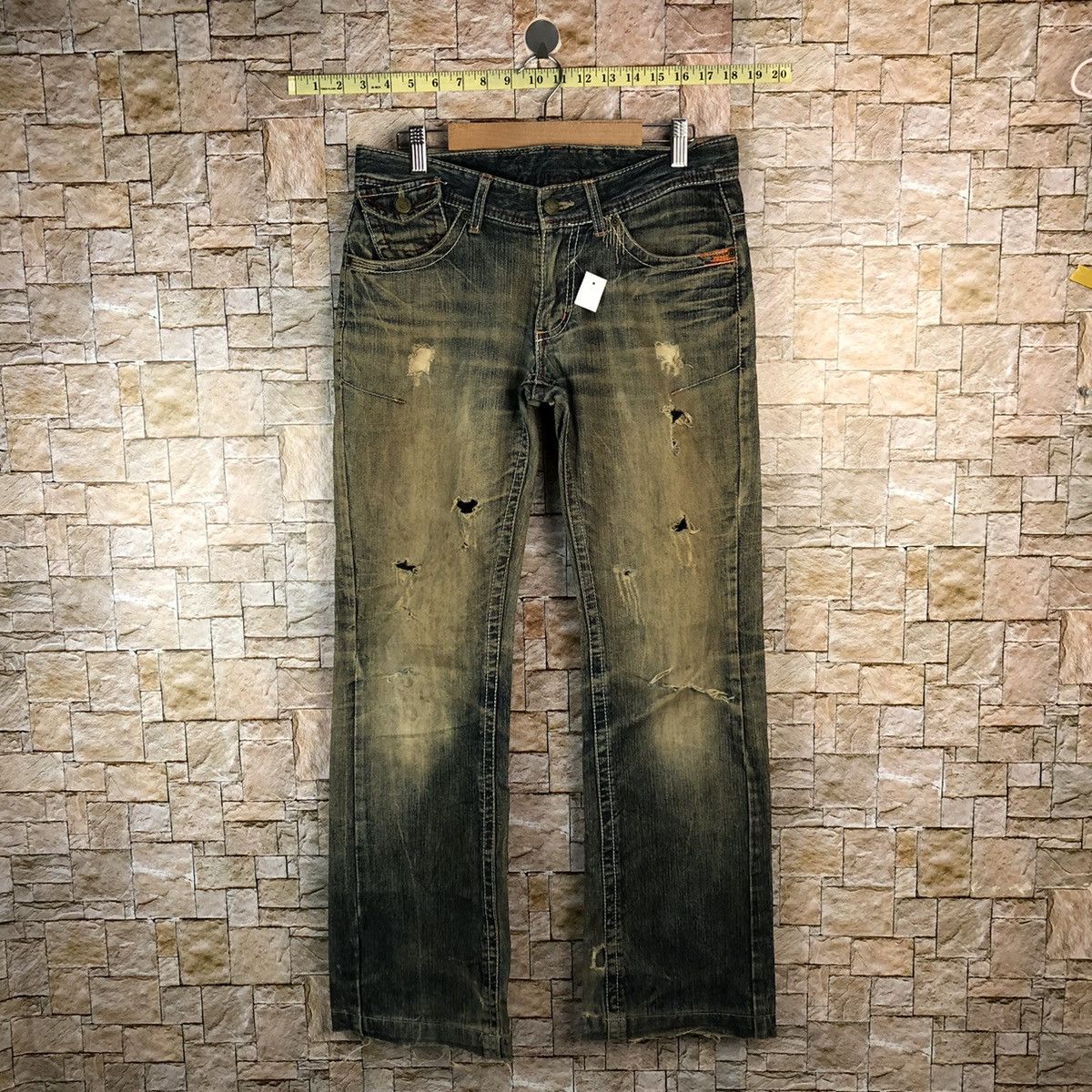 Request Jeans Request Black faded ripped Distressed Denim Pants #A1039 Size US 31 - 1 Thumbnail