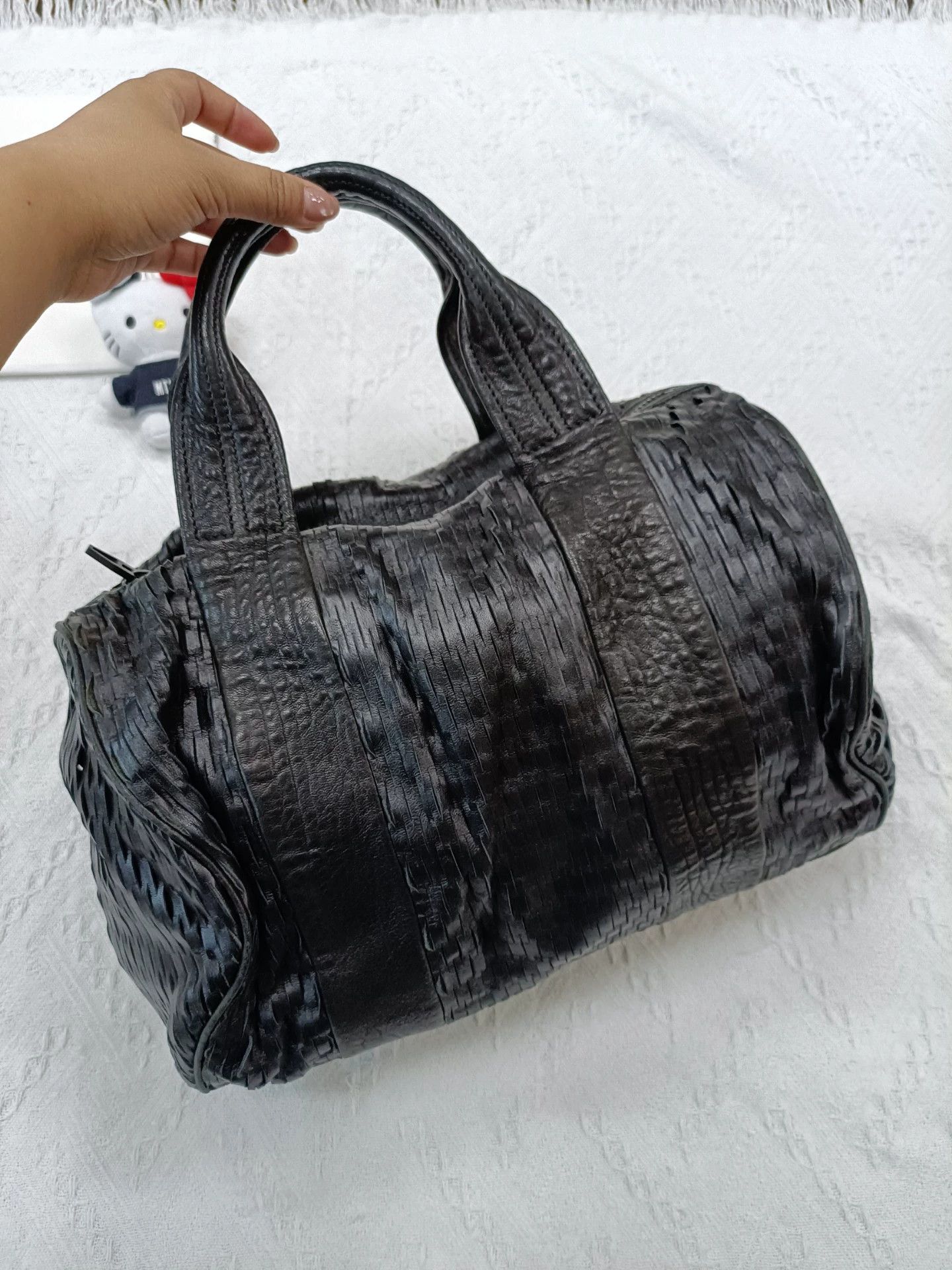 Alexander Wang Alexander Wang Black Fringe-Bottom Studded Handbag Size ONE SIZE - 1 Thumbnail
