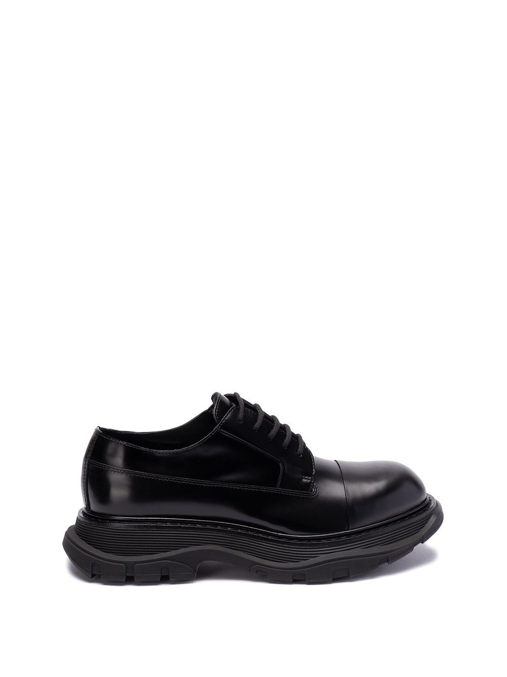 image of Alexander Mcqueen `tread Slick` Lace-Up Shoes Size Eu 41 For Men in Black
