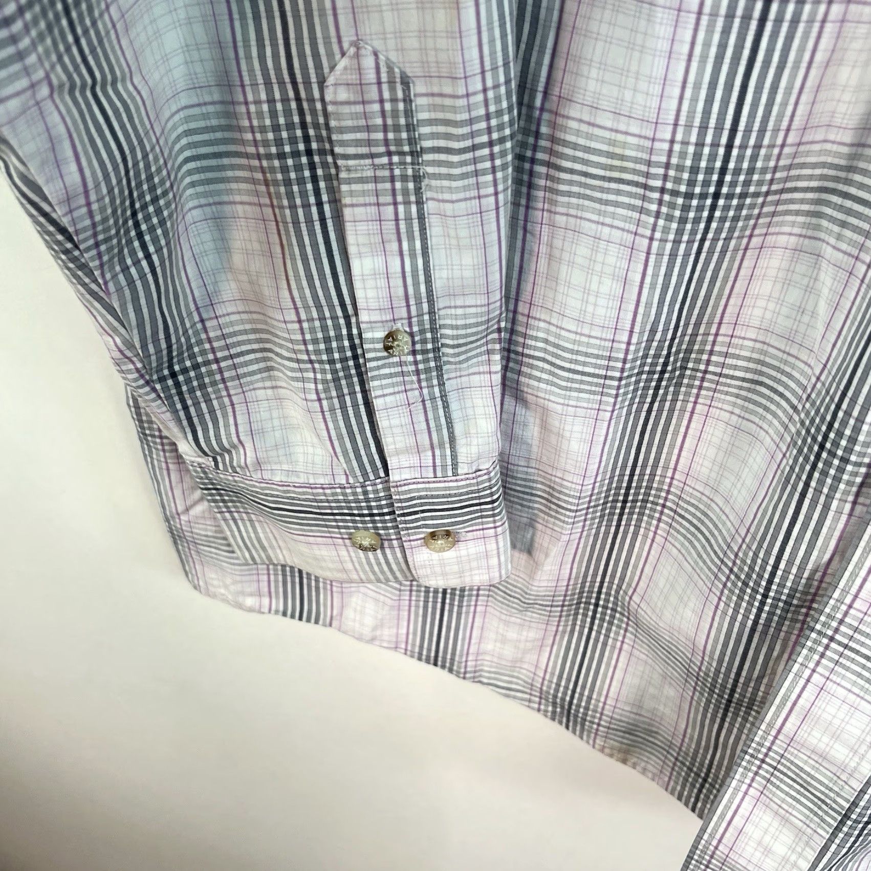 Ariat Ariat Pro Series Button-Down Plaid Shirt XL Mens Size Long Sleeve Gray Purple Size US XL / EU 56 / 4 - 5 Thumbnail