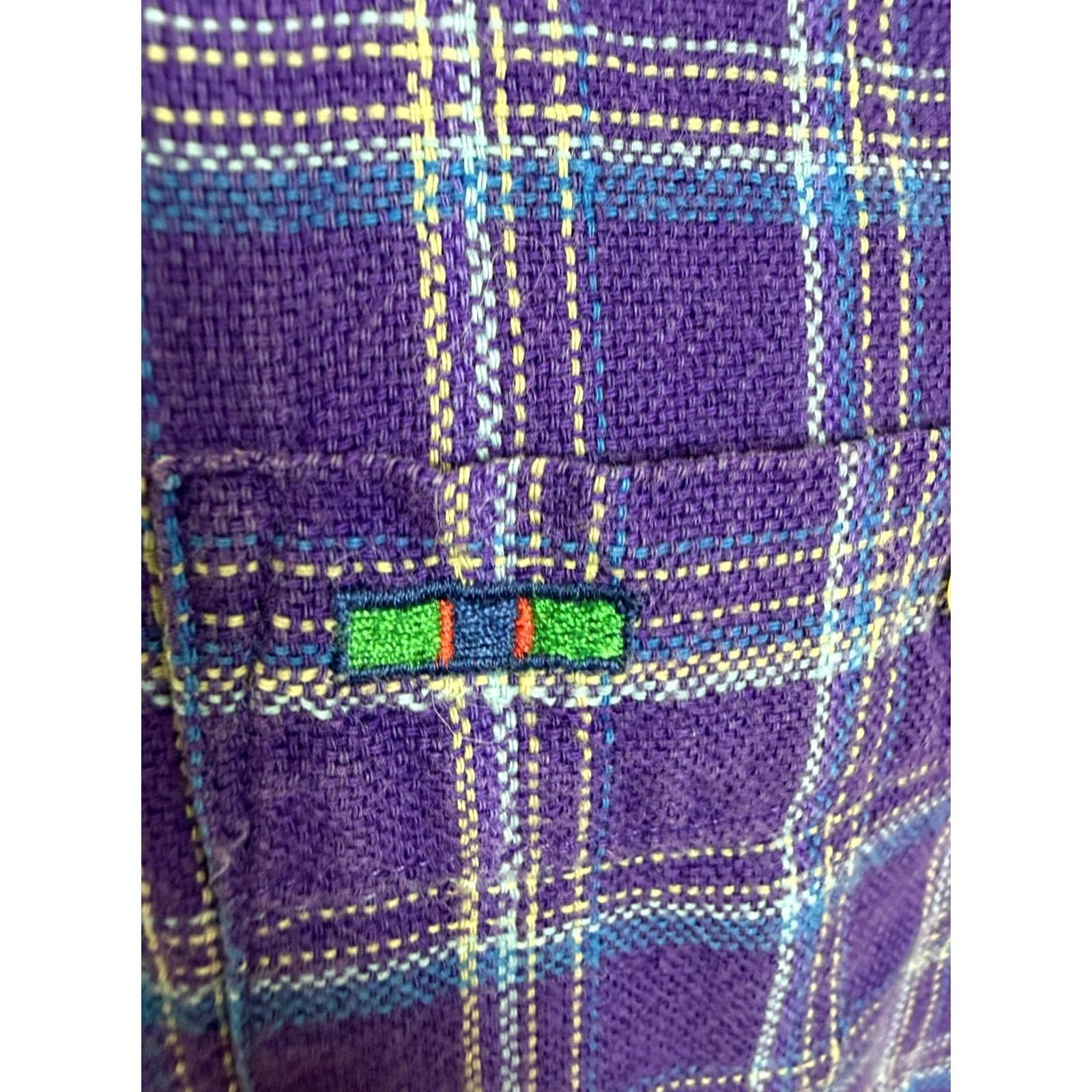 Alexander Julian VINTAGE Alexander Julian Shirt Men M Plaid Lightweight 90s Casual Button-Up Collared Long Sleeve Purple Size US M / EU 48-50 / 2 - 6 Thumbnail