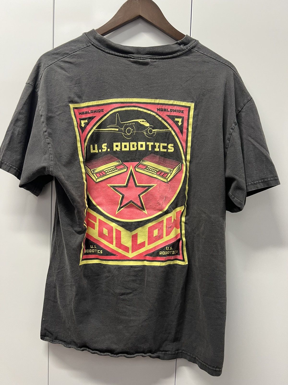 Vintage Y2K 2000's VTG Vintage U.S. Robotics Movement Retro T Shirt Size US L / EU 52-54 / 3 - 3 Thumbnail