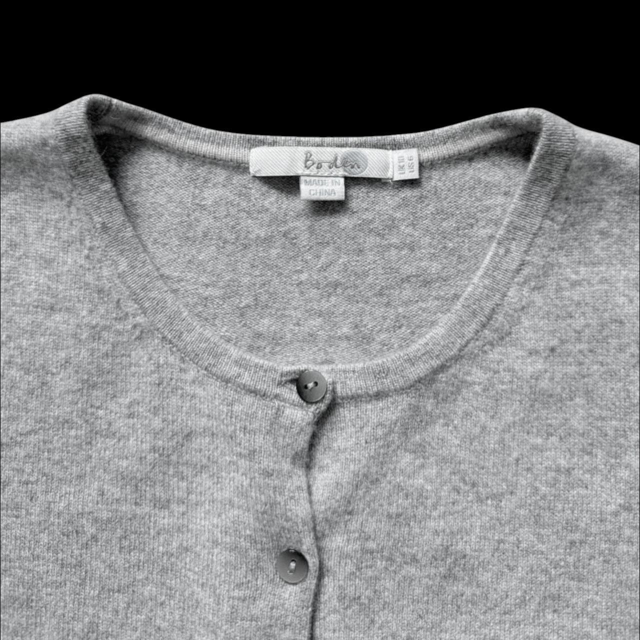 Boden Boden Gray Cashmere Sweater Cardigan | Size 6 Size M / US 6-8 / IT 42-44 - 5 Thumbnail