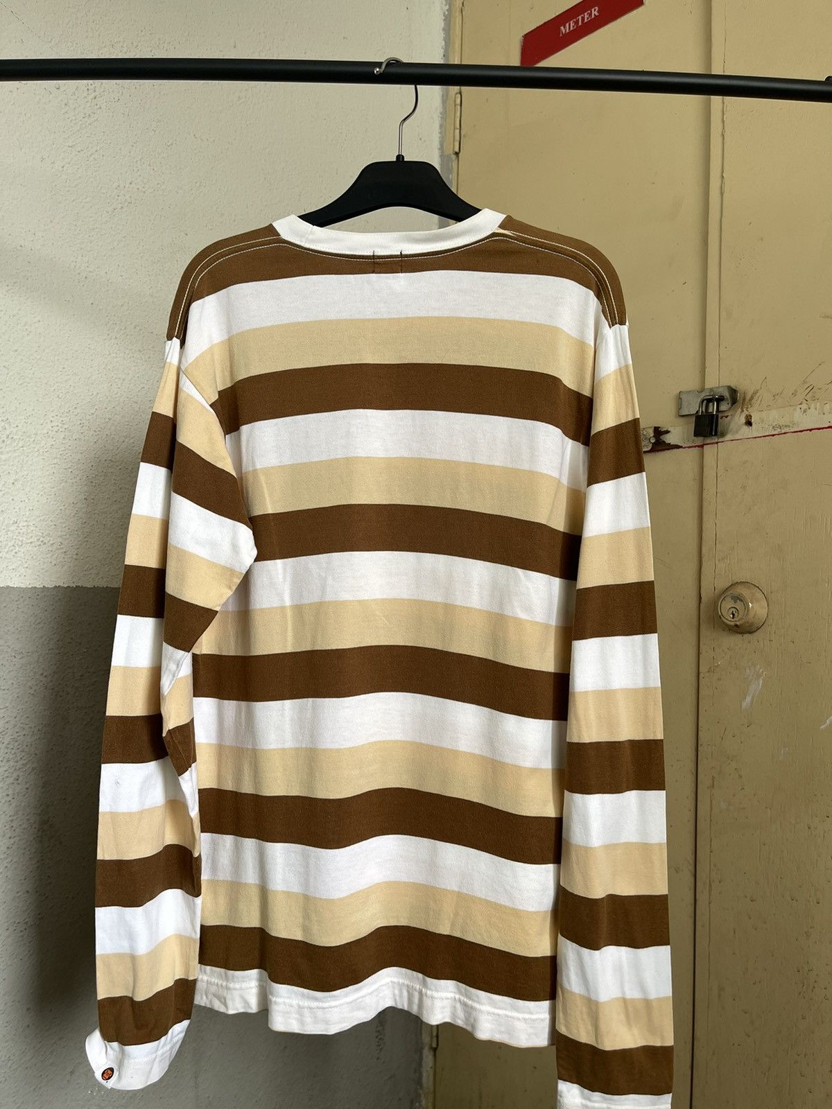 Bape Baby Milo Bape Ape Head Striped Longsleeve Size US M / EU 48-50 / 2 - 2 Thumbnail