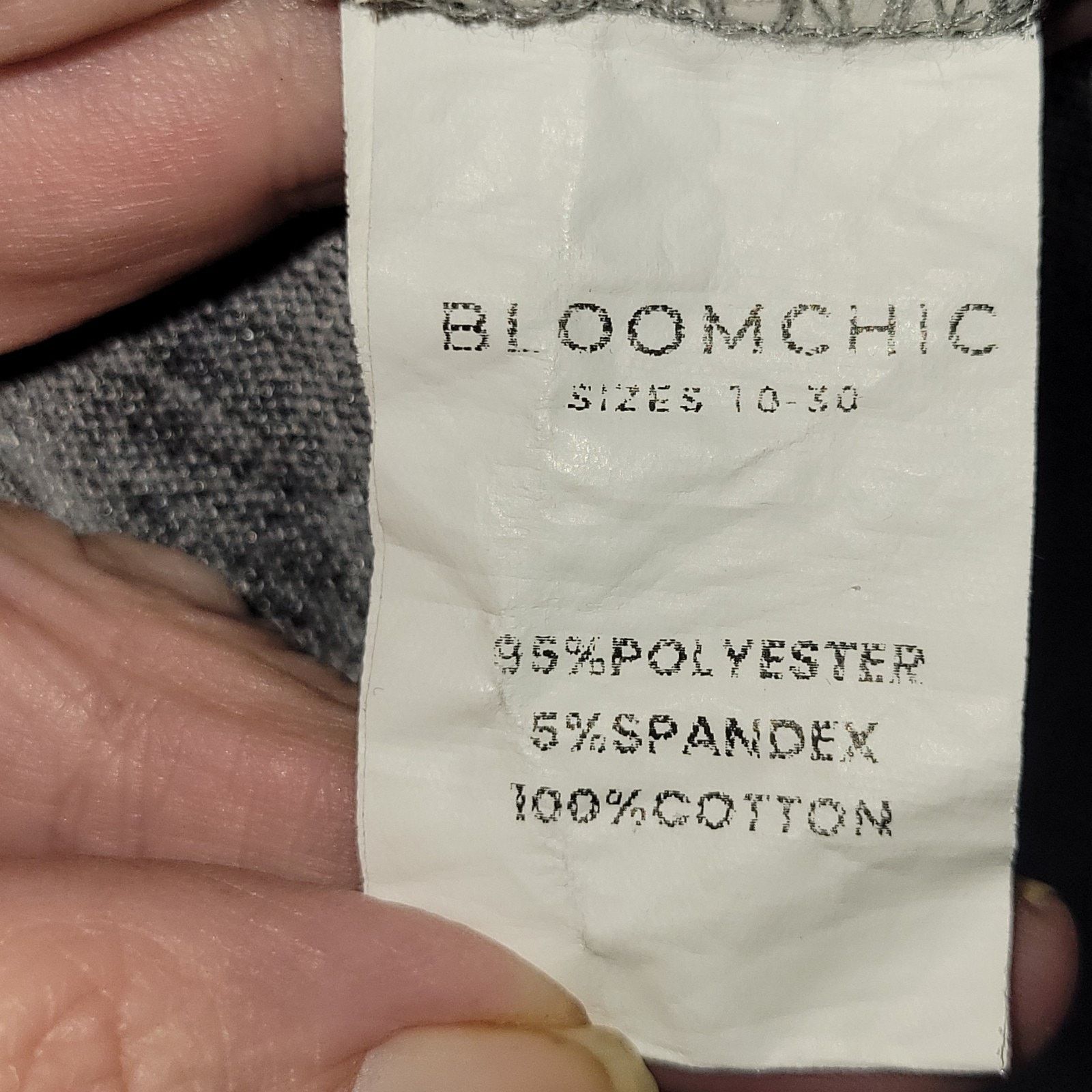 & Other Stories BloomChic 18-20 Floral Print Crochet Trim Top Black Gray Size XXL / US 16-18 / IT 52-54 - 6 Thumbnail