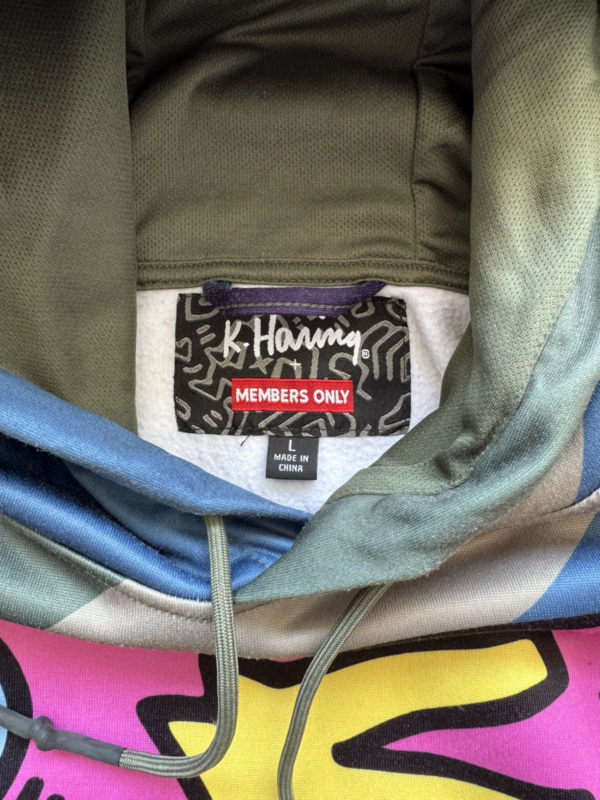 Keith Haring × Members Only Keith Haring X Members DJ Only All-over Print Hoodie Size US L / EU 52-54 / 3 - 8 Thumbnail