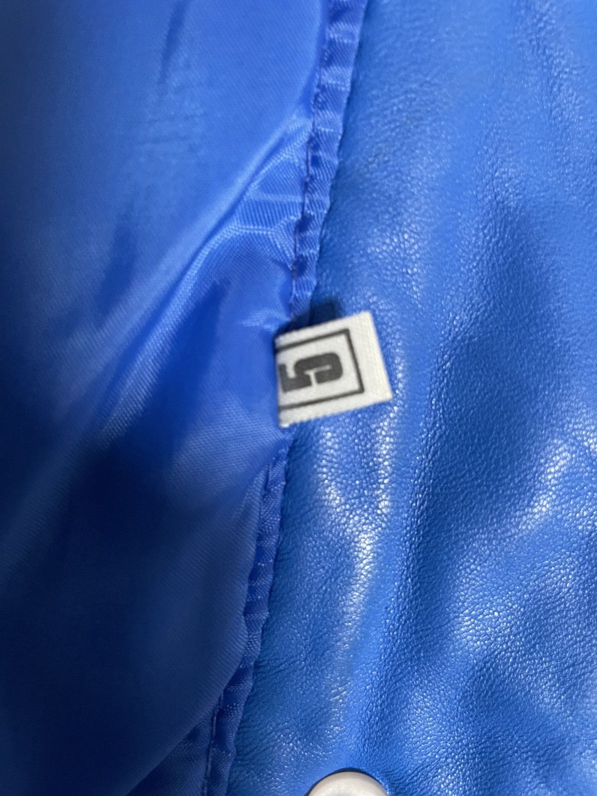 Other Blue leather jacket Size L / US 10 / IT 46 - 6 Thumbnail