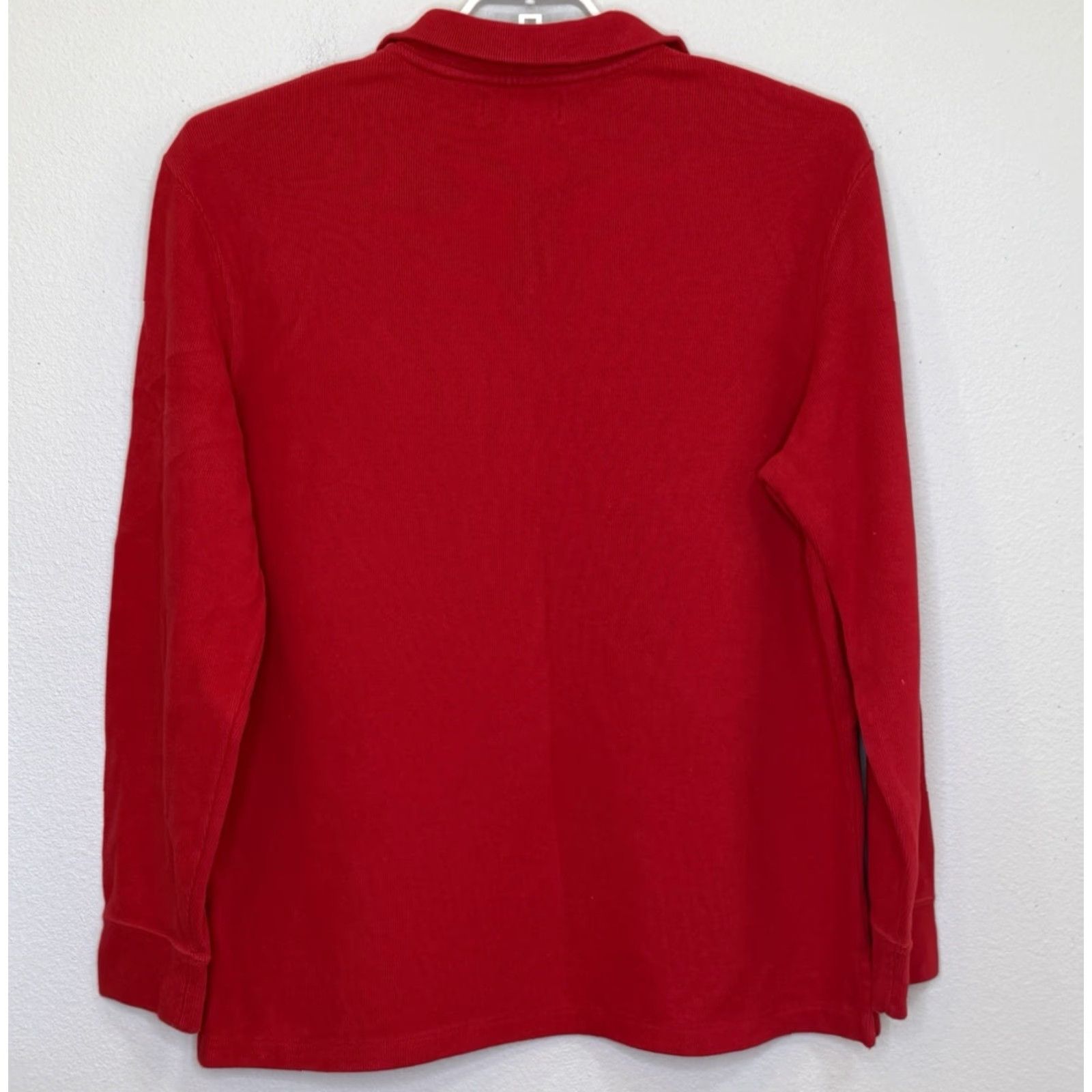 Polo Ralph Lauren Polo Ralph Lauren 1/4 Zip Sweater Mens Large Red Pony Logo Pullover Preppy Size US L / EU 52-54 / 3 - 4 Thumbnail
