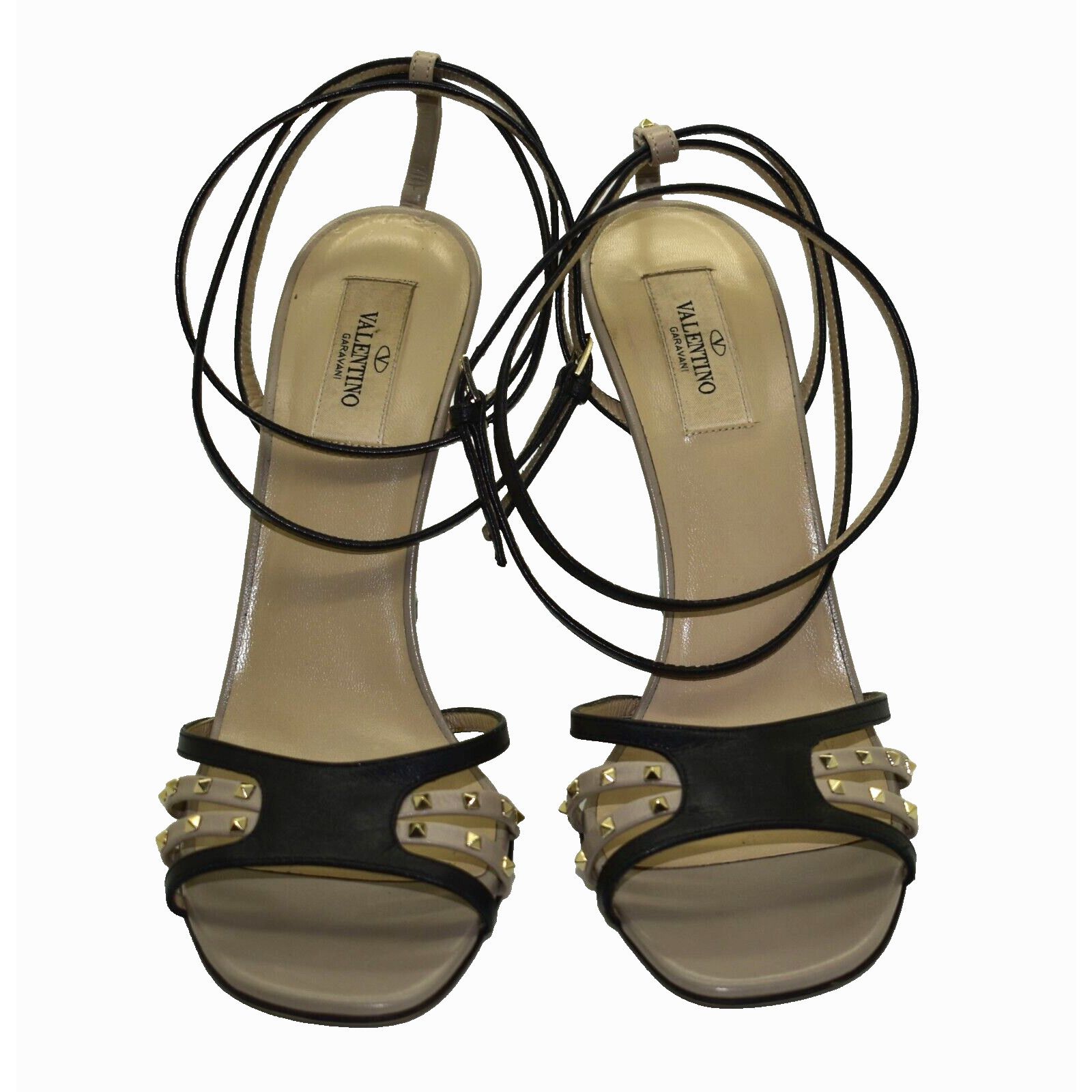 Valentino NEW VALENTINO GARAVANI Rockstud Strappy Heels Sandals Sz 40 Size US 10 / IT 40 - 4 Thumbnail