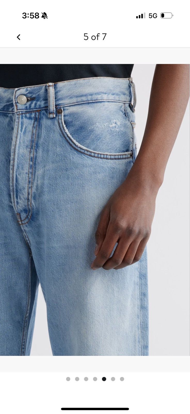 Acne Studios 2024 Men’s Loose Bootcut Jeans by Acne Studios Size US 31 - 5 Thumbnail
