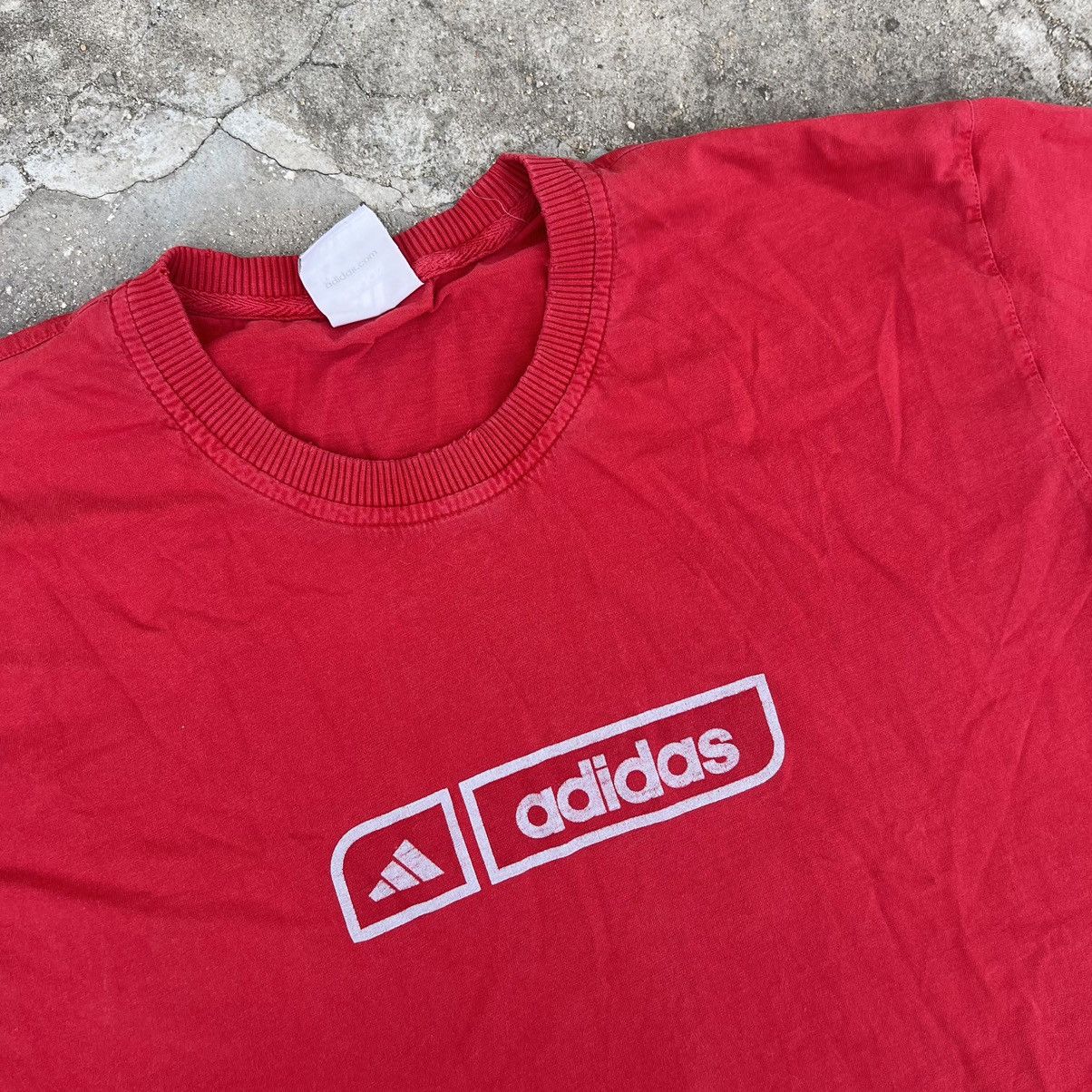 Adidas × Vintage 90’s Vintage Adidas Monogram Logo T-Shirt Size US XL / EU 56 / 4 - 4 Thumbnail