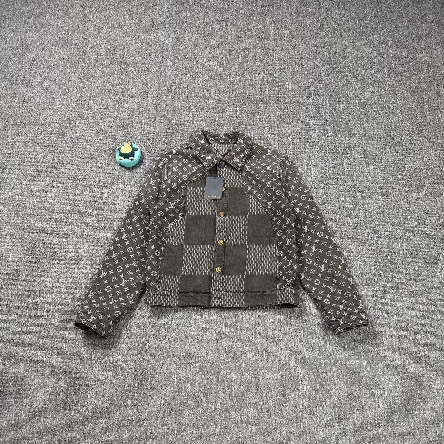 Louis Vuitton LV Nigo Collaboration Black Denim Jacket. Size US M / EU 48-50 / 2 - 1 Thumbnail