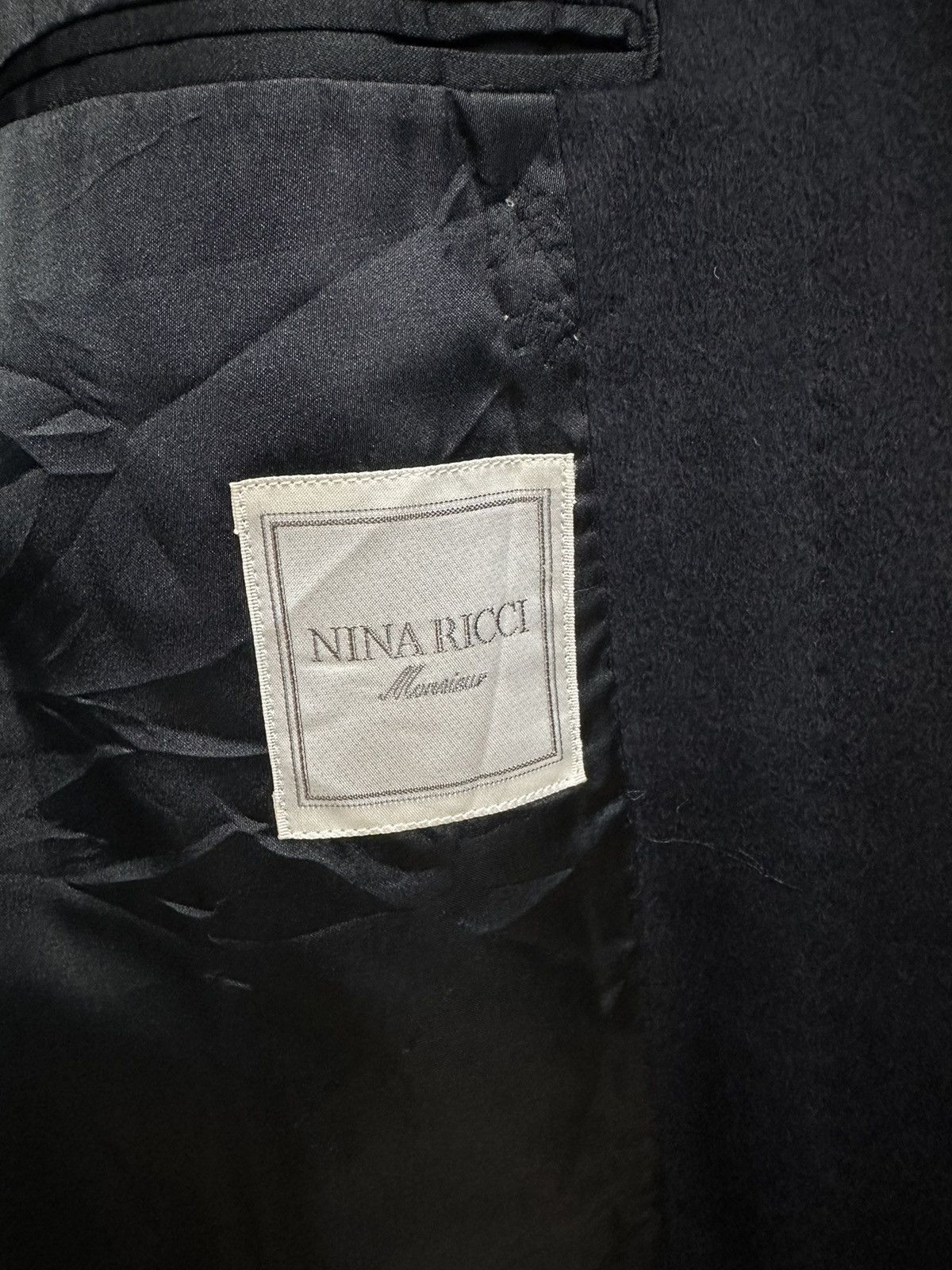 Vintage Nina Ricci Monsieur Wool Trench Coat Z35 Size US M / EU 48-50 / 2 - 10 Thumbnail