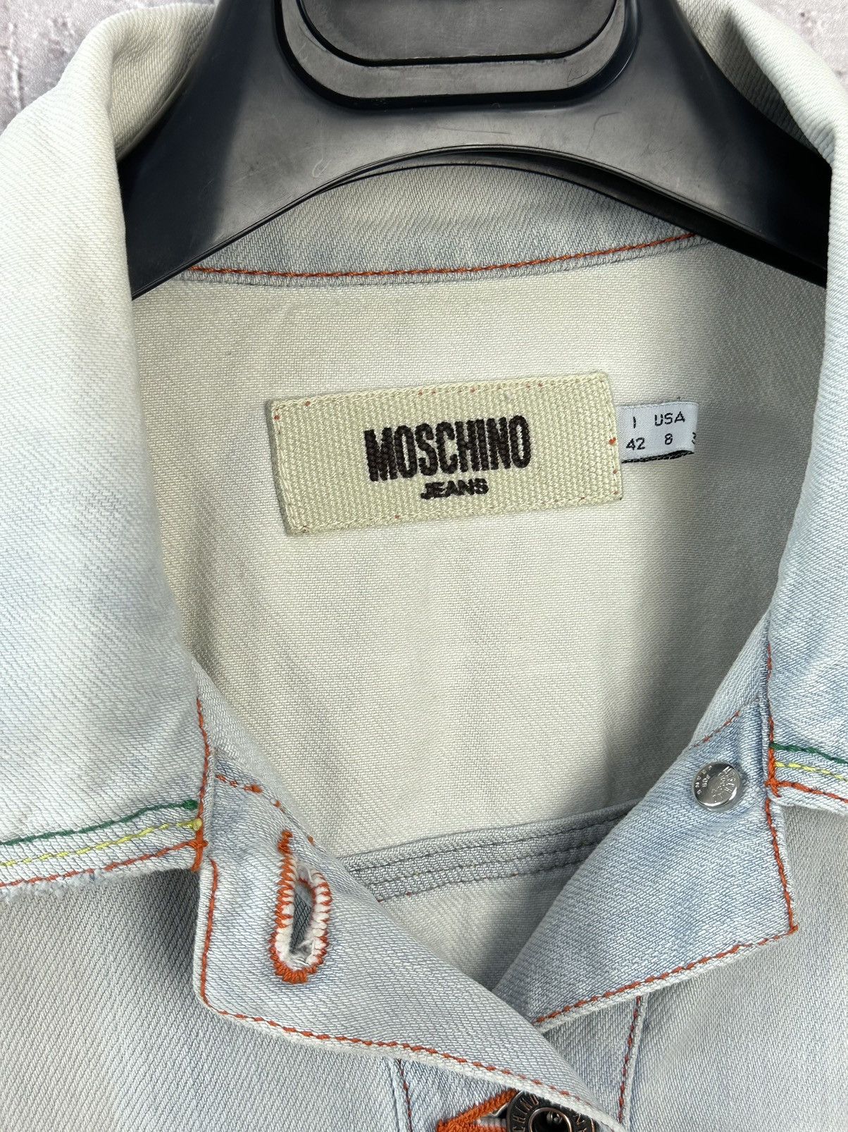 Moschino Vintage Moschino Jeans Blue Denim Blazer Jacket Size M / US 6-8 / IT 42-44 - 5 Thumbnail