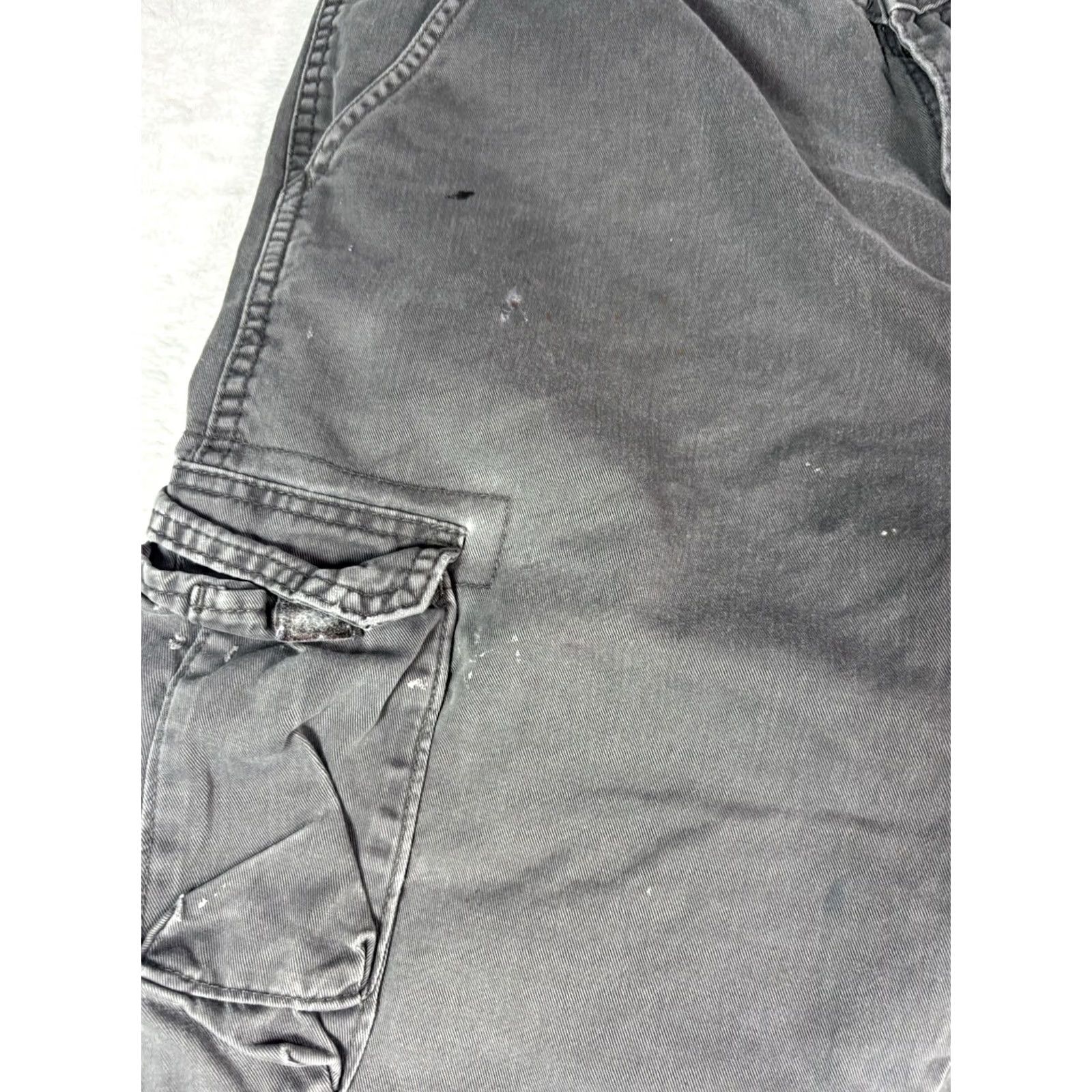 Wrangler Wrangler Jean Co. Cargo Hiking Camping Pants Gray Men's 36x30 Cargo Pocket 5-Pocket Regular Straight Jeans Mens Release: 36x30 Size US 36 / EU 52 - 6 Thumbnail
