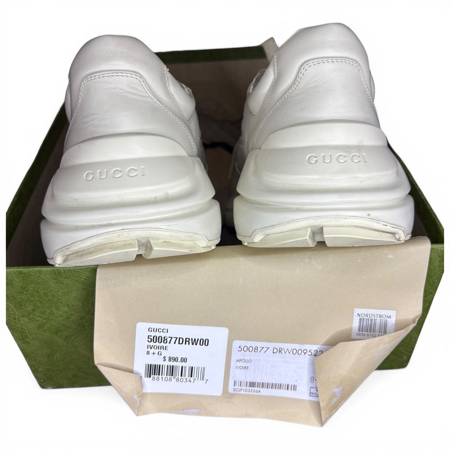 Gucci Gucci Rython White Logo Sneaker Sneakers | 8.5G Size US 9 / EU 42 - 5 Thumbnail
