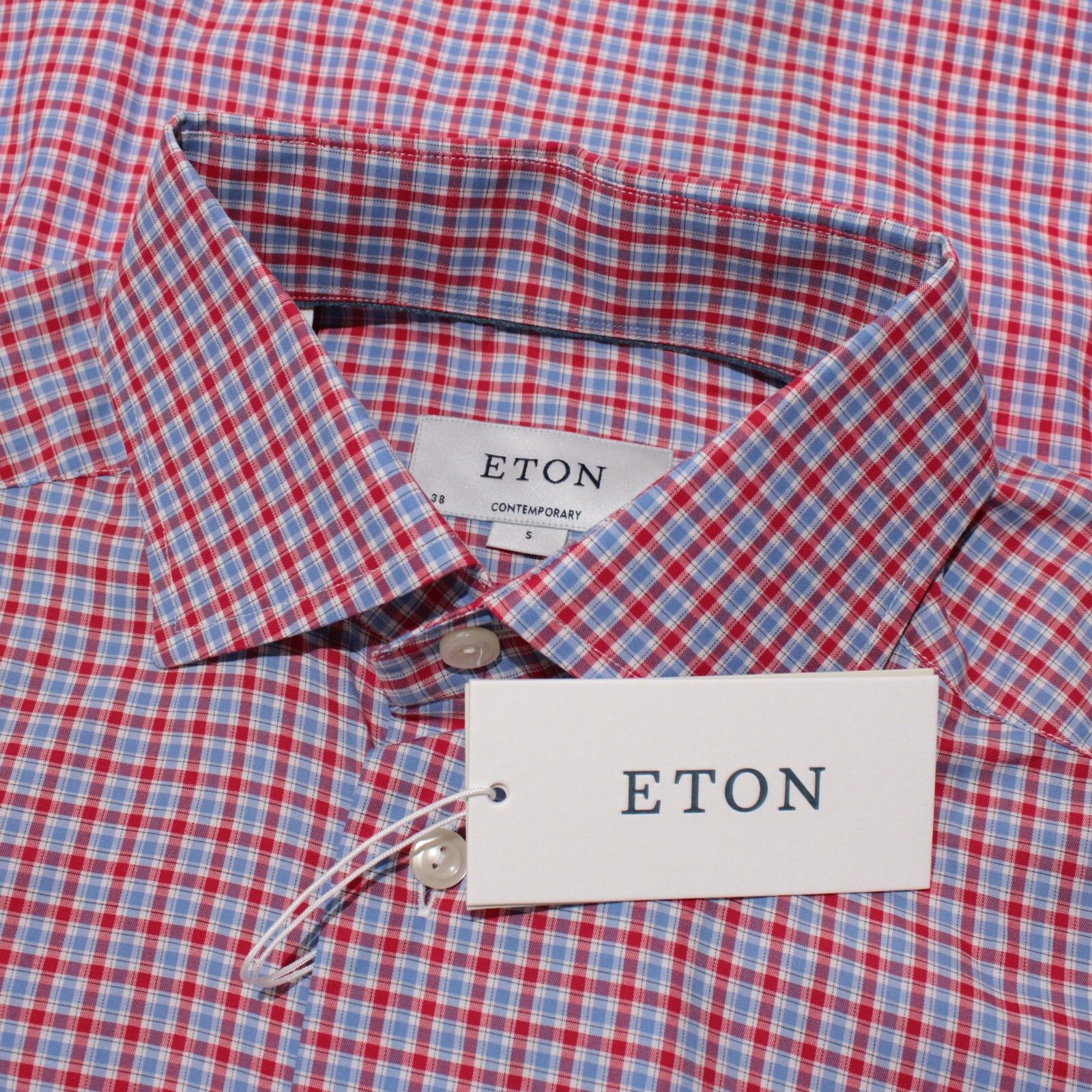 Eton New with tags Shirt Size S US In Red