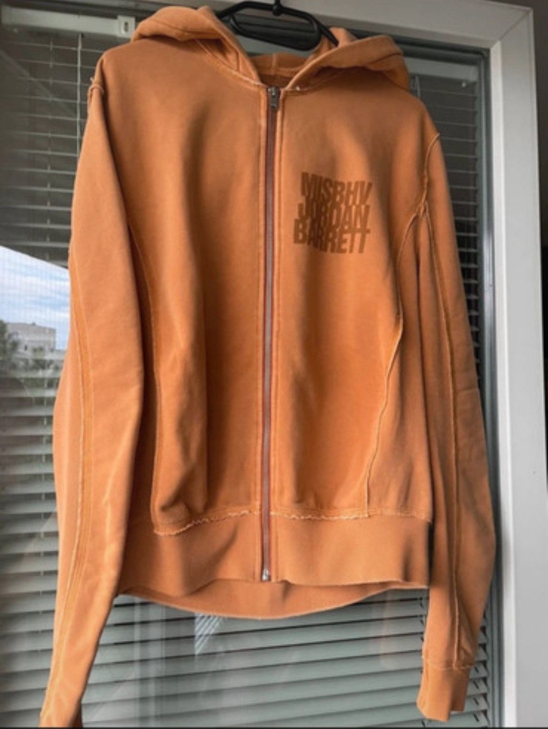 MISBHV Orange Jordan Barrett Edition Zipped Hoodie - Main Image