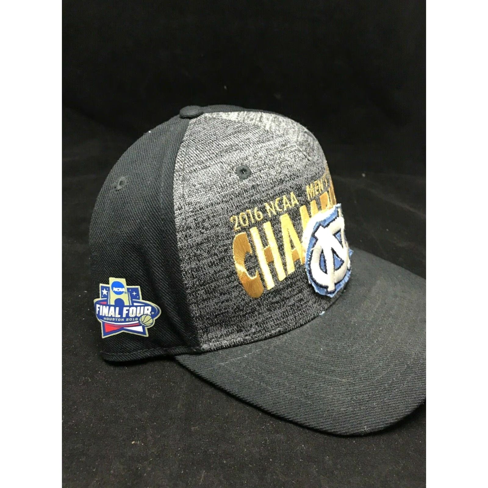 Nike Nike Villanova Wildcats Snapback Hat 2016 NCAA Champions Final Four Adjustable One Size Fits Most Gray Gold Blue Mens Size ONE SIZE - 3 Thumbnail