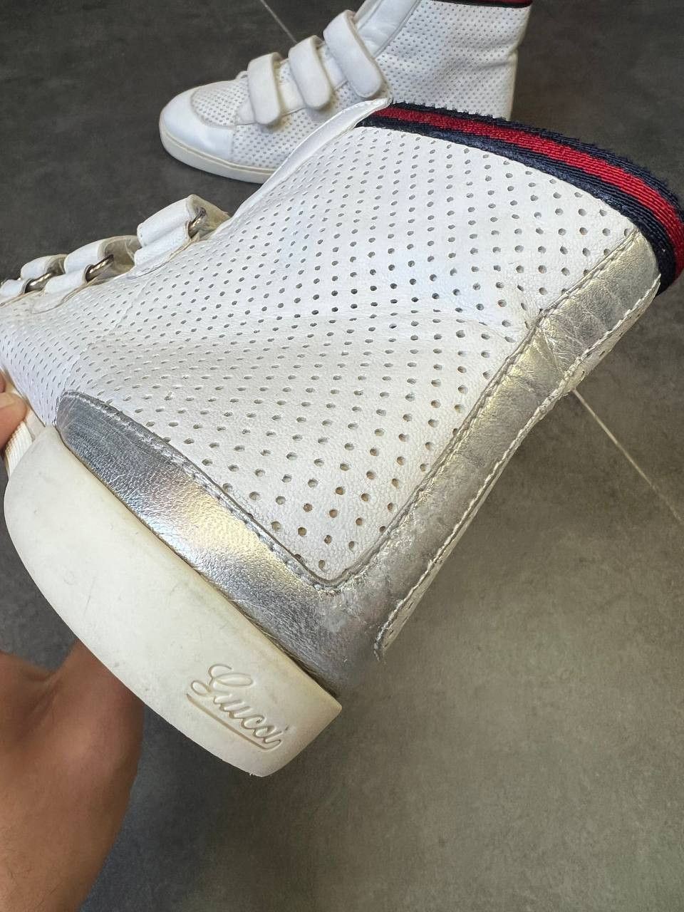 Gucci Gucci GG Leather Velcro Strap Sneakers Vintage Size US 7.5 / IT 37.5 - 3 Thumbnail