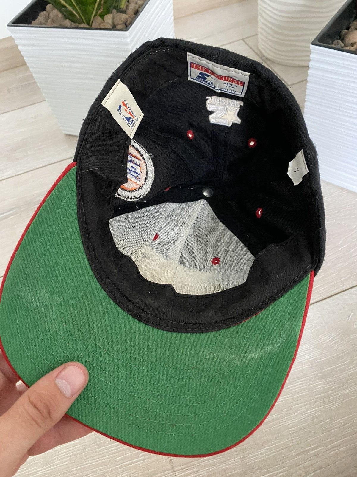 NBA × Vintage Vintage NBA Chicago Bulls Starter Cap SnapBack Hat Size ONE SIZE - 4 Thumbnail