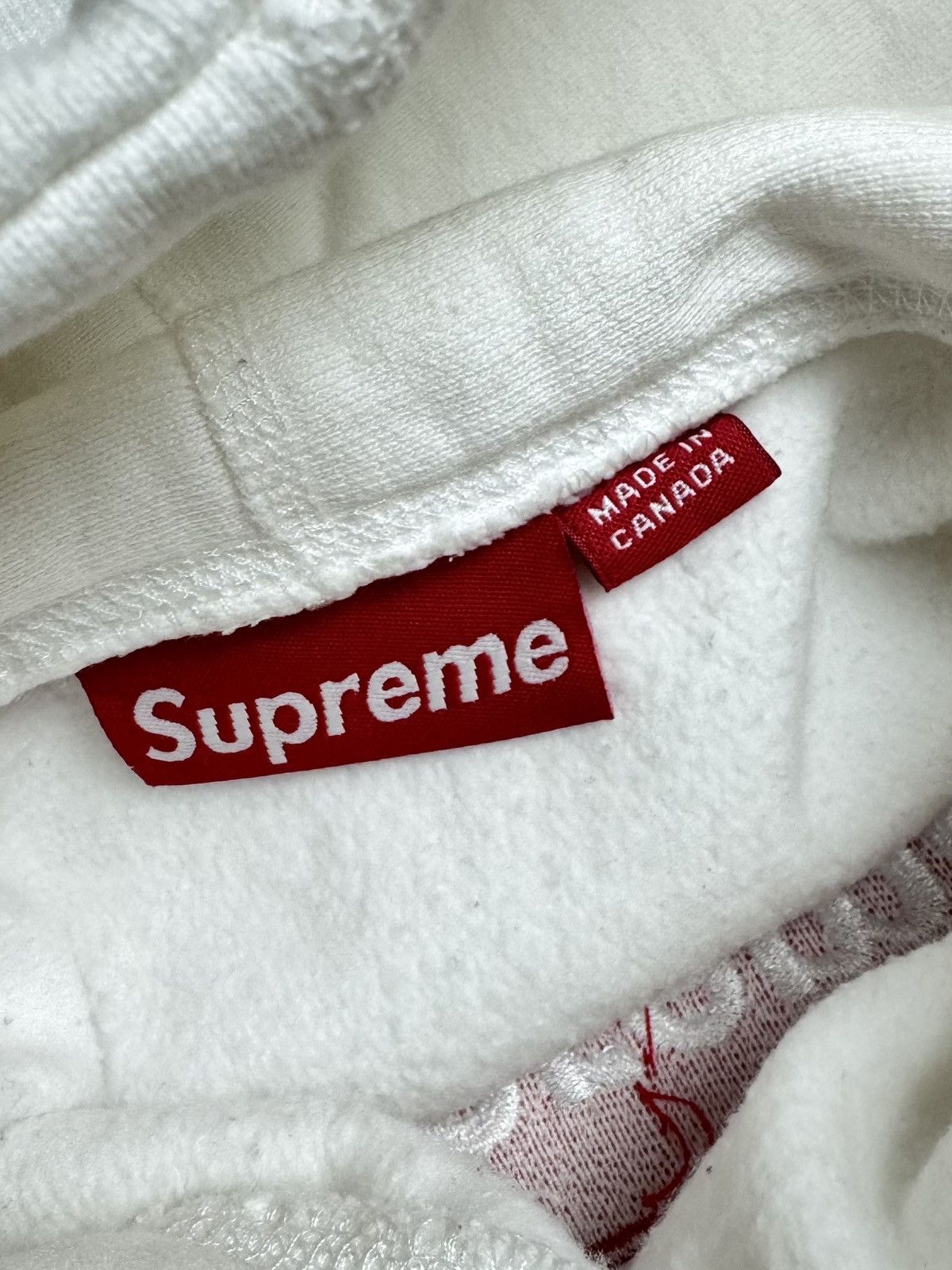 Supreme Supreme Red on White Box Logo Hoodie 2003 Size US XL / EU 56 / 4 - 5 Thumbnail