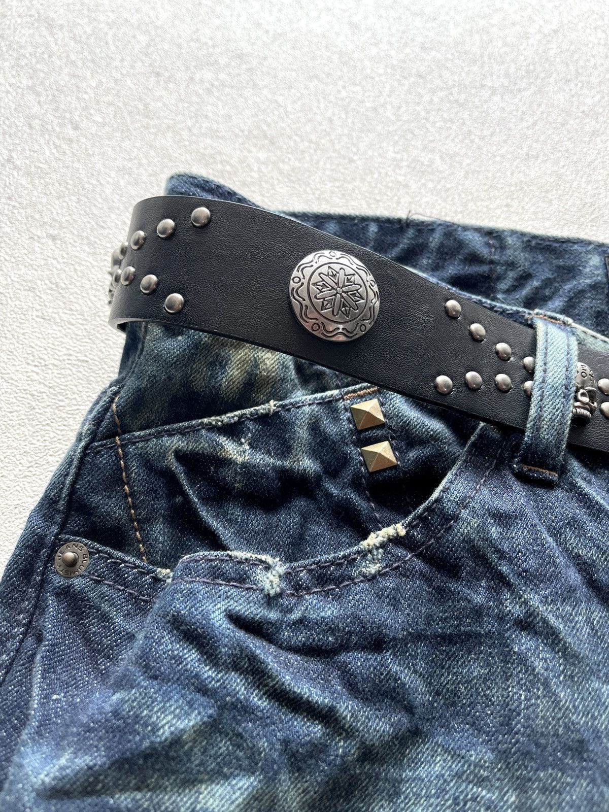 2000s Bluemisty Mudwash Faded Wide Jeans
