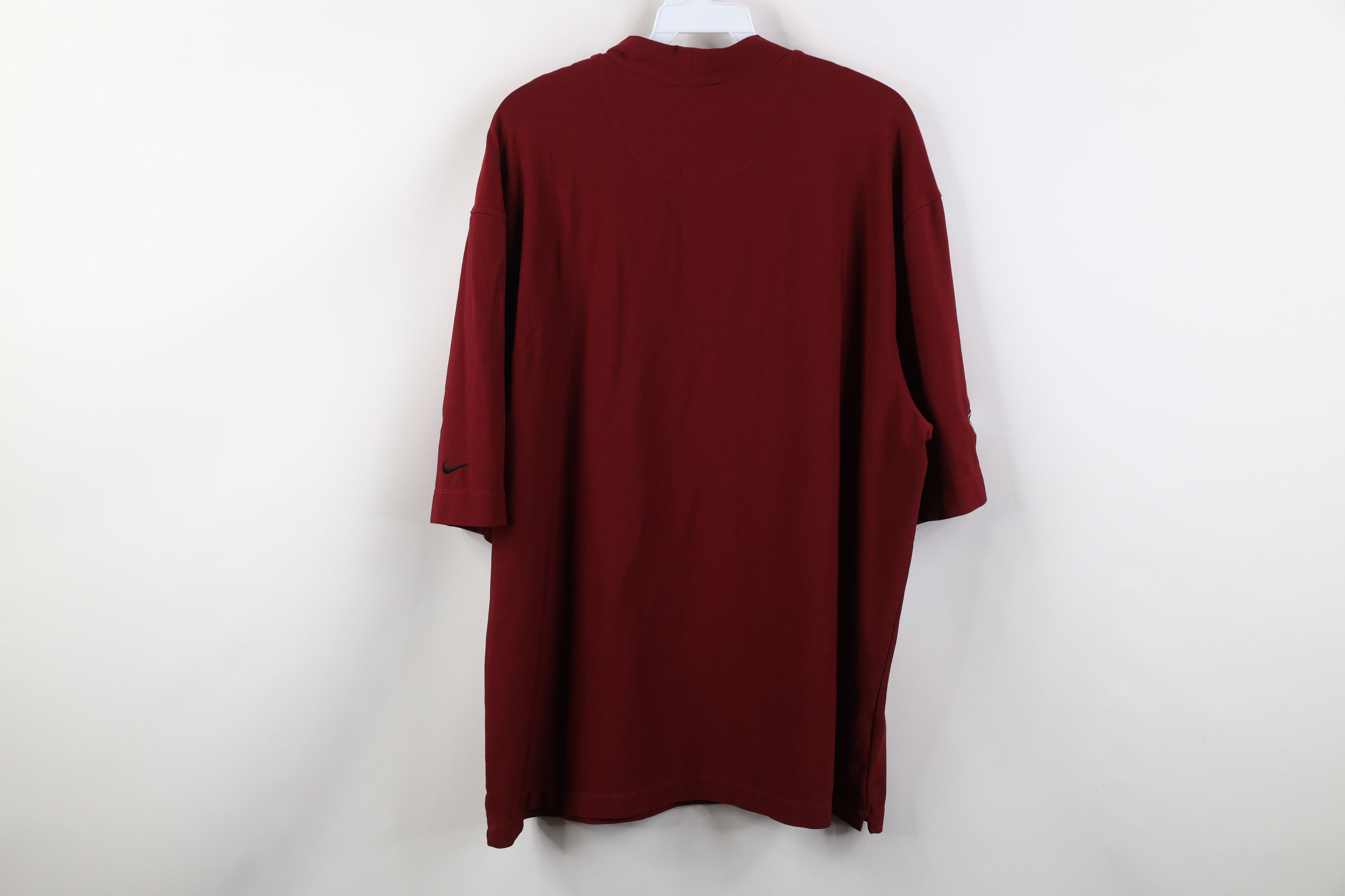 Nike Vintage Nike Golf Mini Swoosh Mock Neck Short Sleeve T-Shirt Size US XXL / EU 58 / 5 - 13 Thumbnail