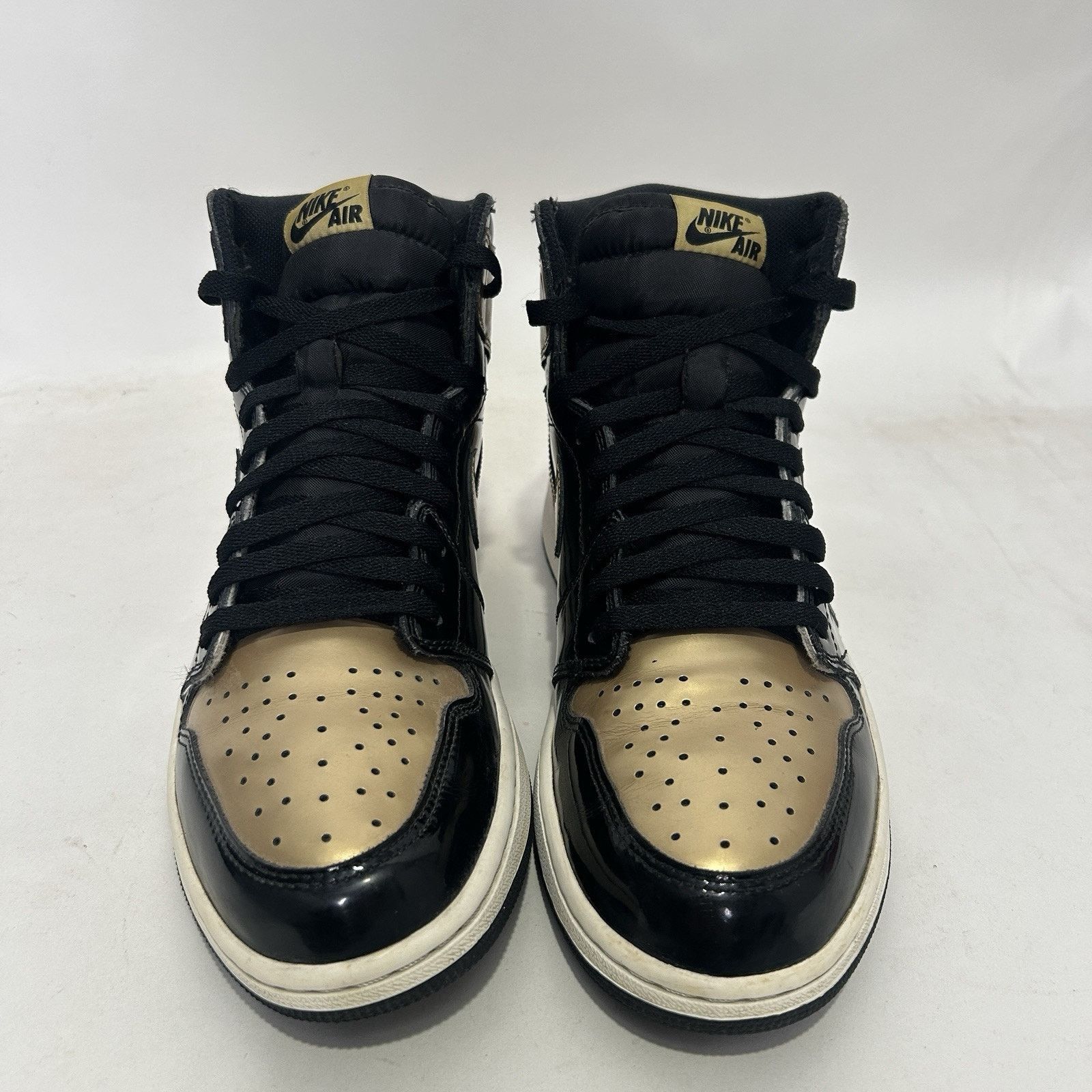 Jordan Brand Nike Air Jordan 1 Retro High OG NRG “Patent Gold Toe" Size US 12 / EU 45 - 2 Thumbnail