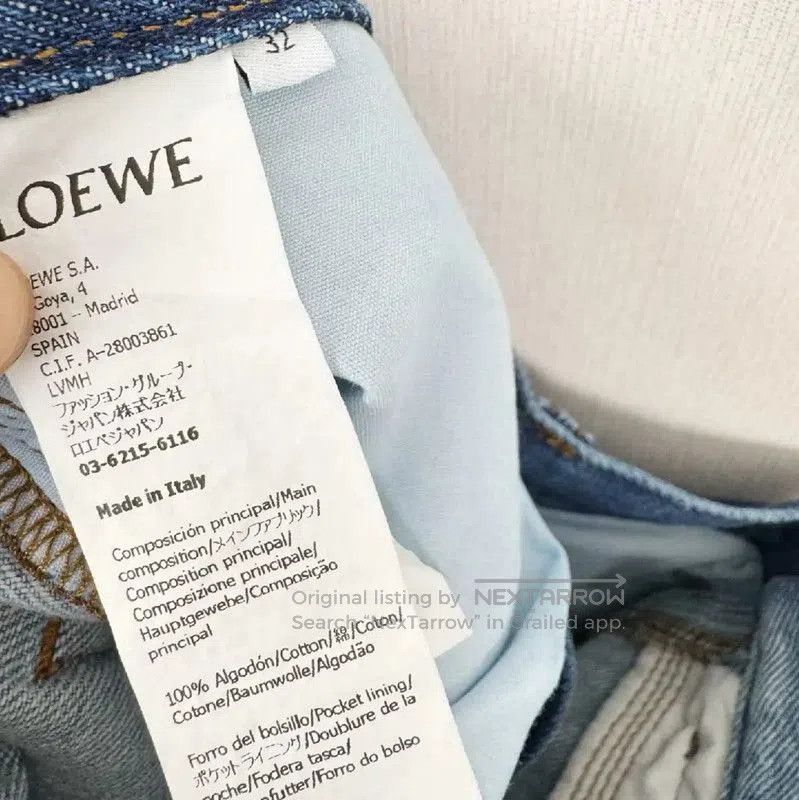 Loewe Loewe Women's Dark Blue Denim Jeans . Size 23" - 6 Thumbnail