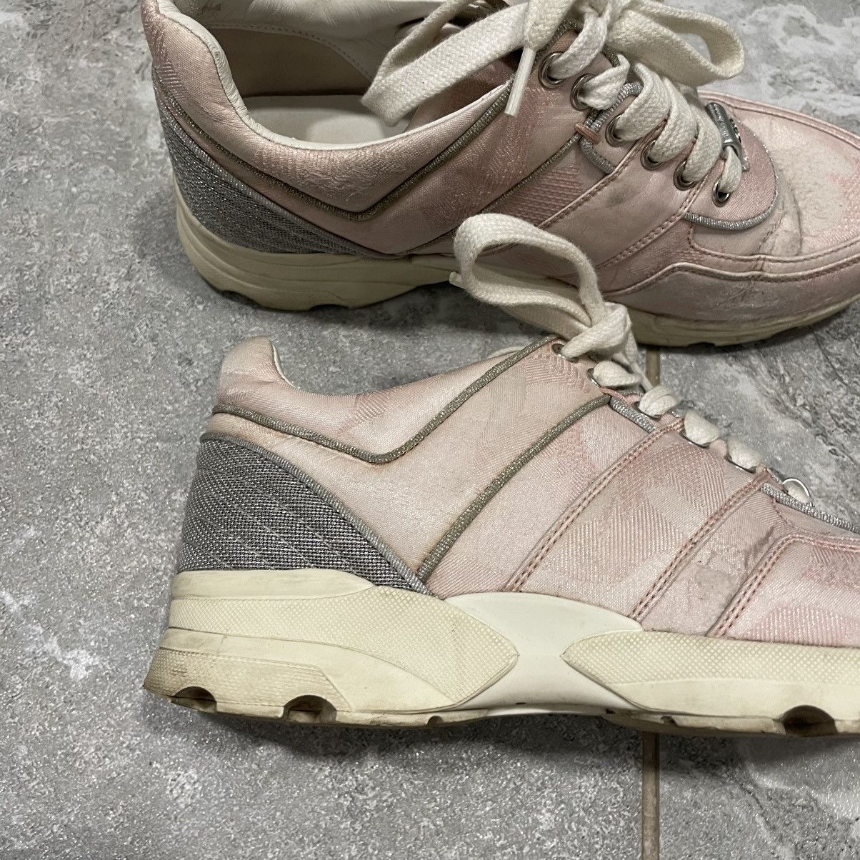 Chanel 37.5 Chanel Interlocking CC Trainer pink shoes sneakers glit Size US 7.5 / IT 37.5 - 2 Thumbnail