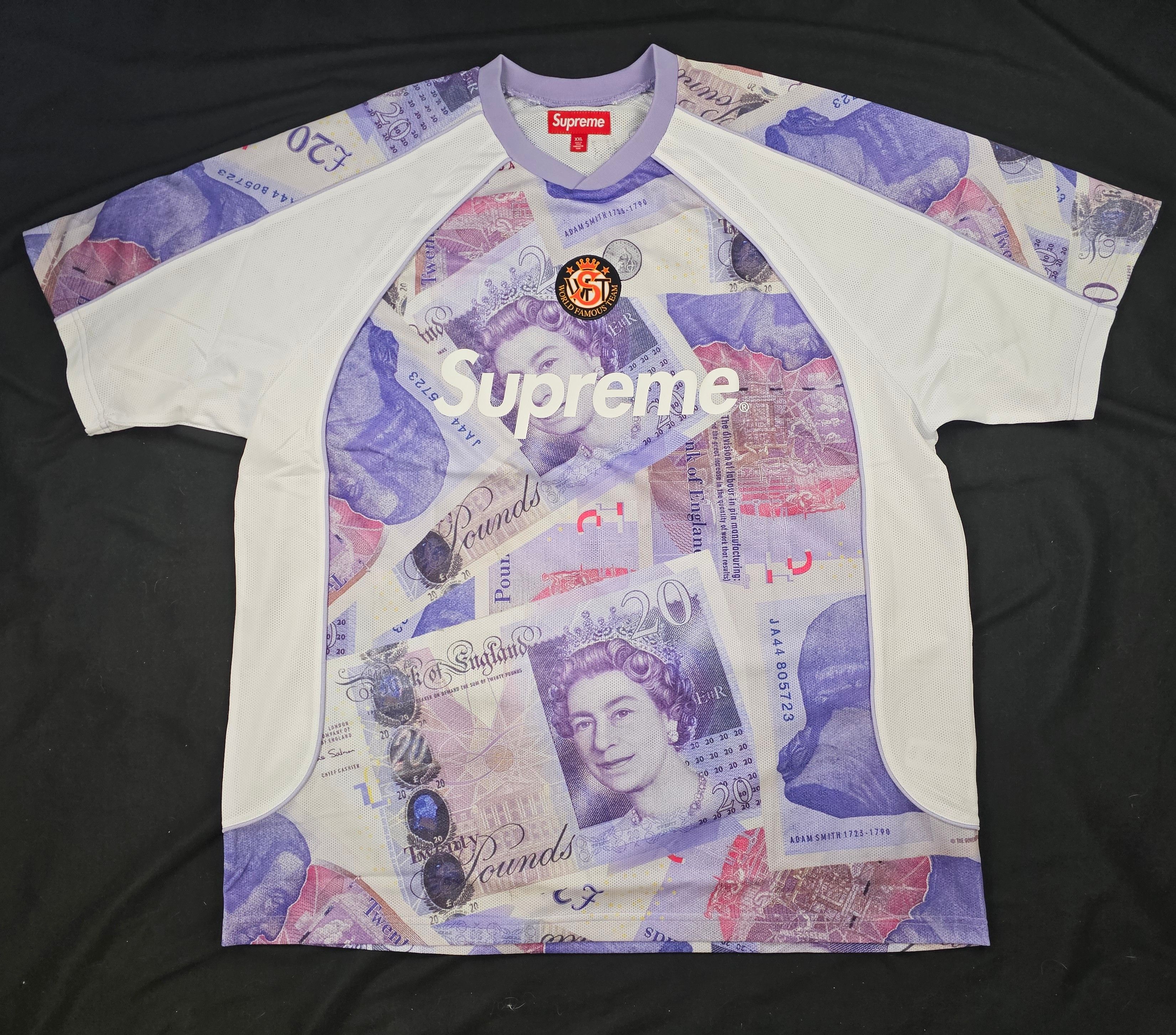 Supreme Pounds Soccer Jersey FW25 Men's Size XXL BRAND NEW
