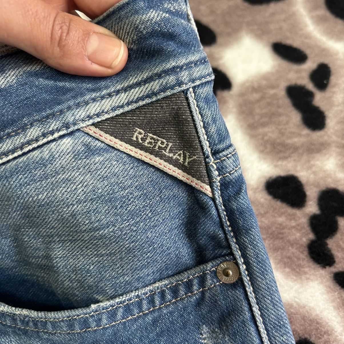 Replay Replay Anbass Slim Fitt Casual Streetwear Jeans Size US 32 / EU 48 - 8 Thumbnail