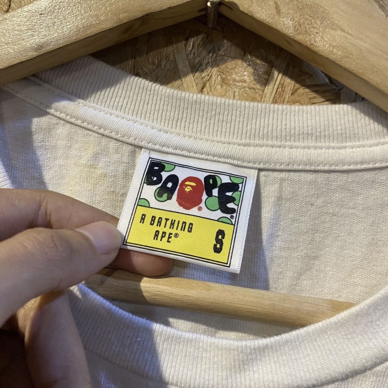 Bape Bape Basic Patches logo white basic tee Simple Size US S / EU 44-46 / 1 - 6 Thumbnail