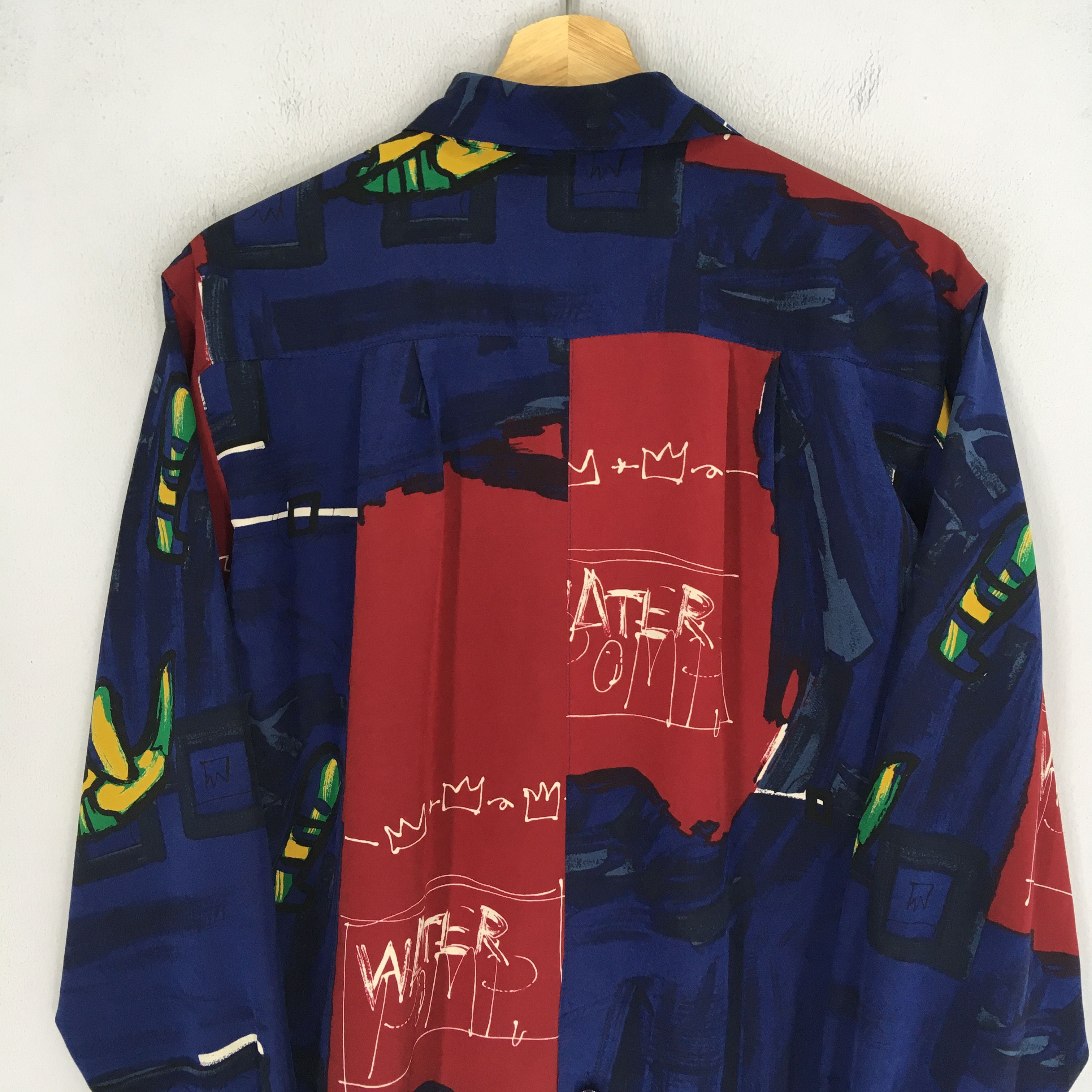 Japanese Brand Vintage Novelty Baroque Silk Shirt Pop Art Pattern JMB Shirt Size M / US 6-8 / IT 42-44 - 7 Thumbnail